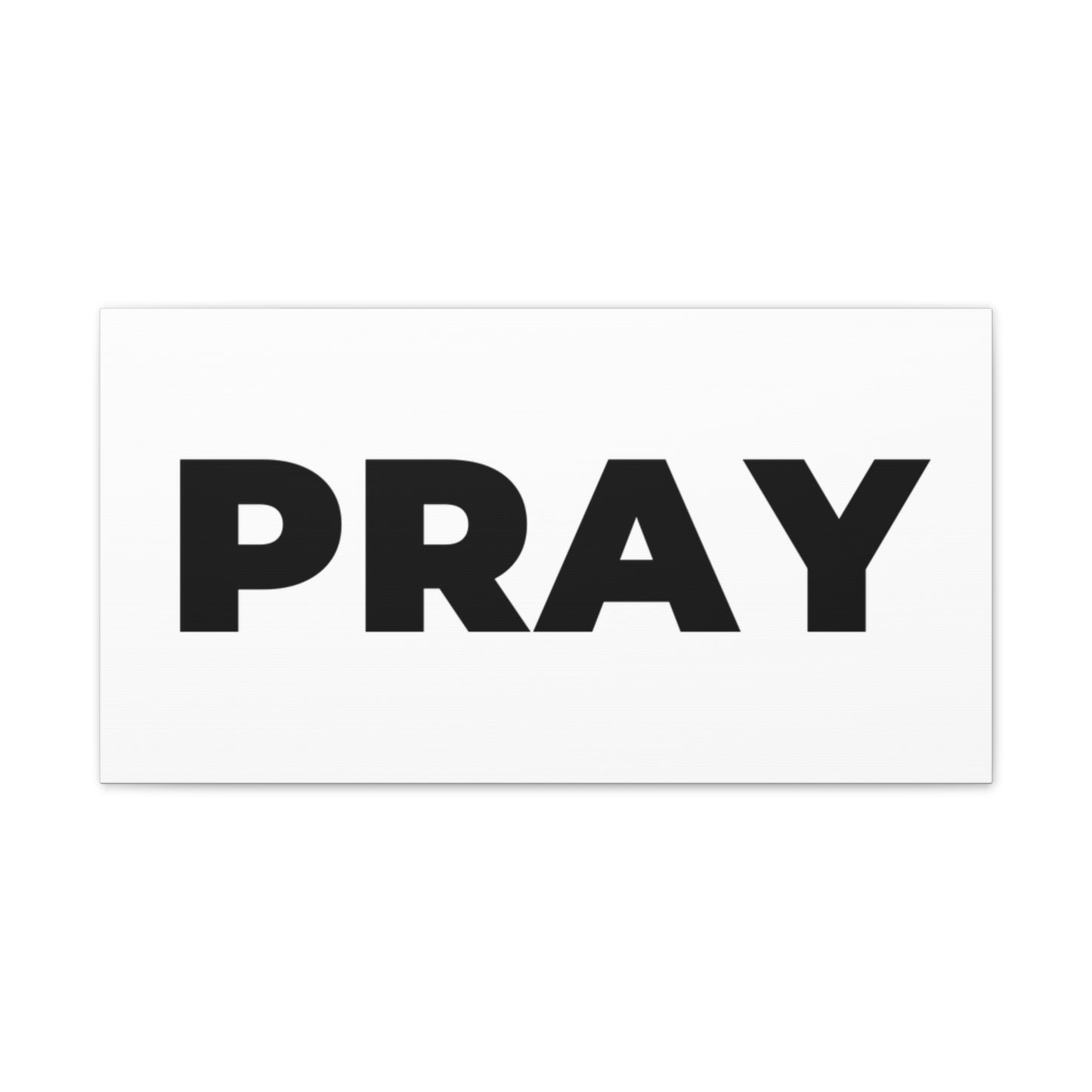 PRAY Minimalist Canvas Wall Art — Inspirational Religious Home Decor
