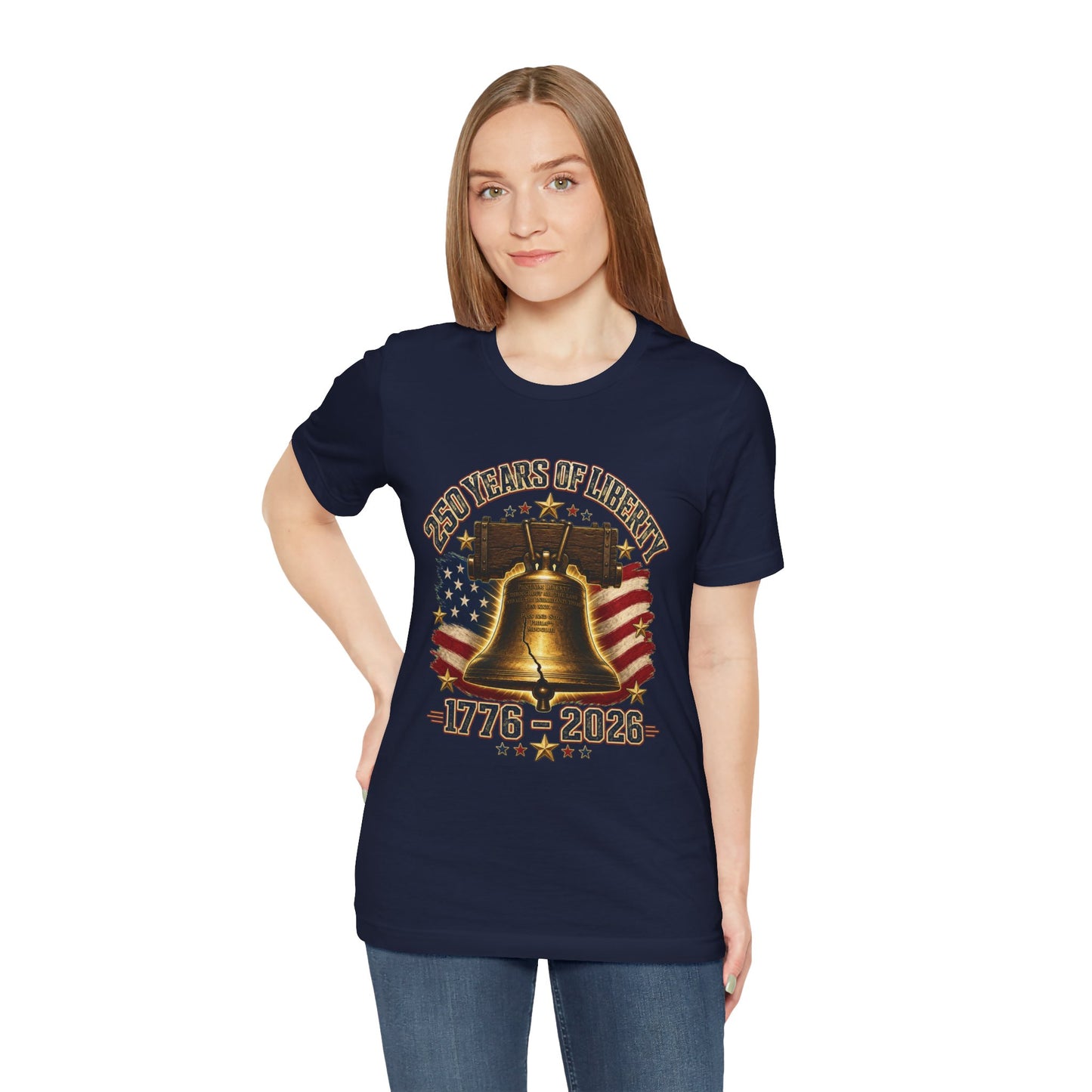 Liberty Bell 250 Years Tee – 1776–2026 Patriotic American Flag T-Shirt