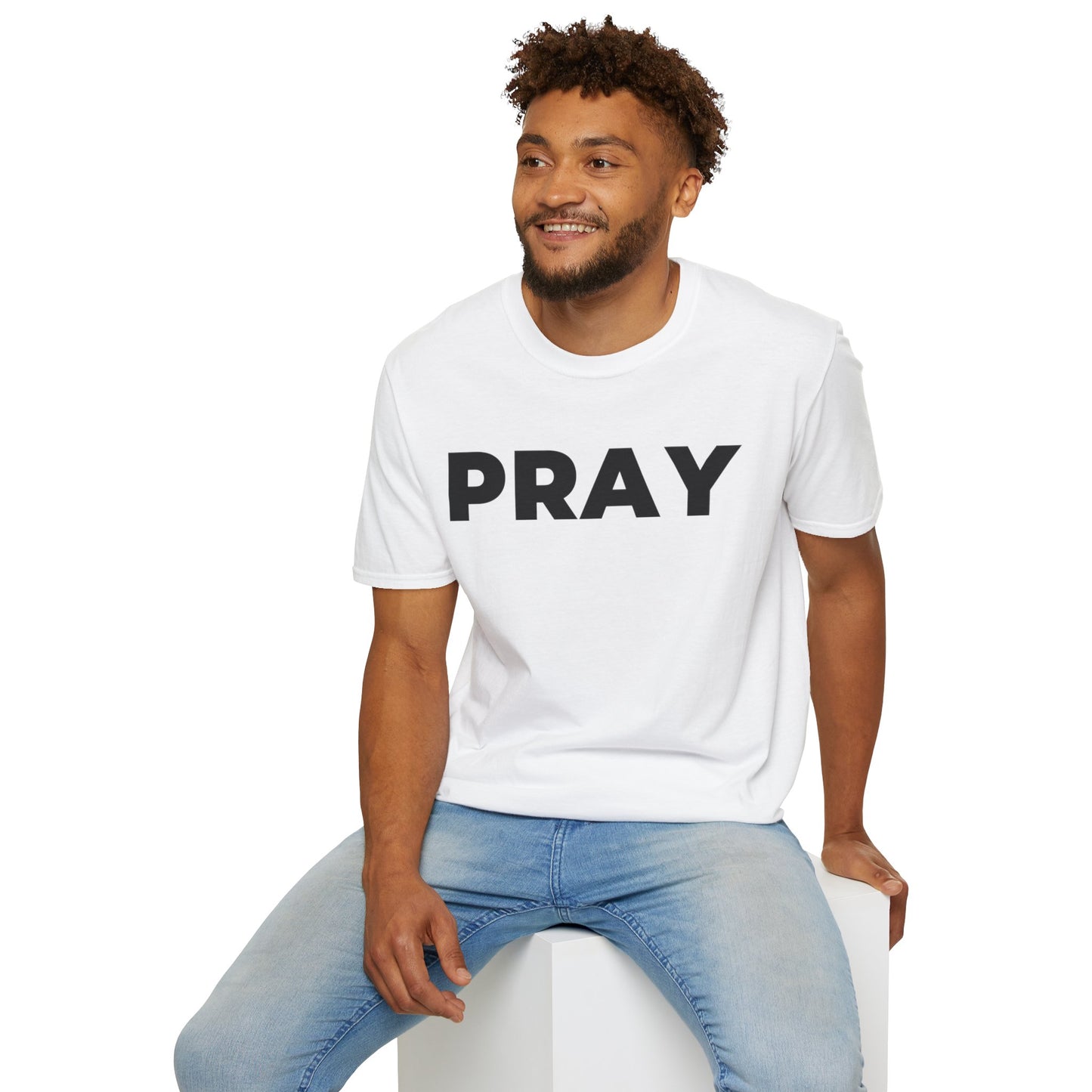 "PRAY" Christian T-Shirt - Bible Compass