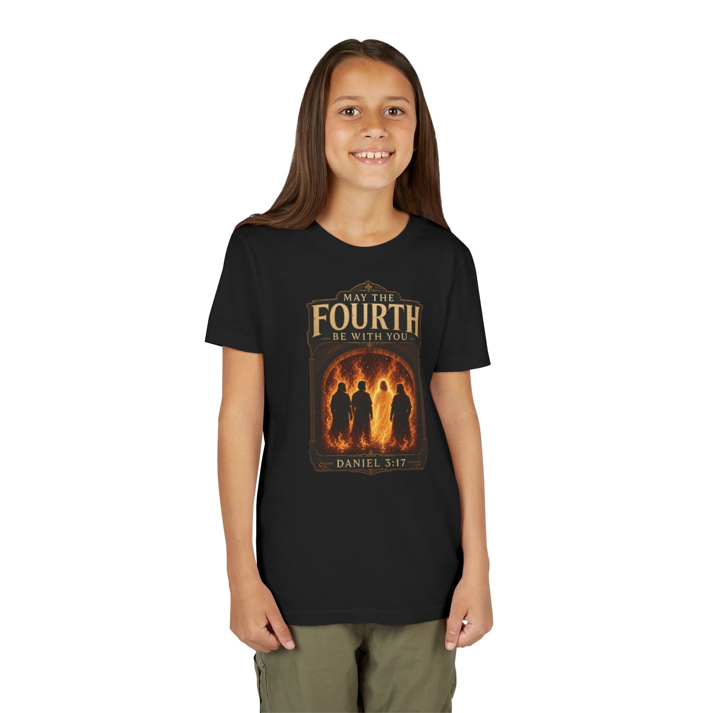 May the Fourth Be With You  — 'Daniel 3:17' Christian Inspired Kids T-Shirt