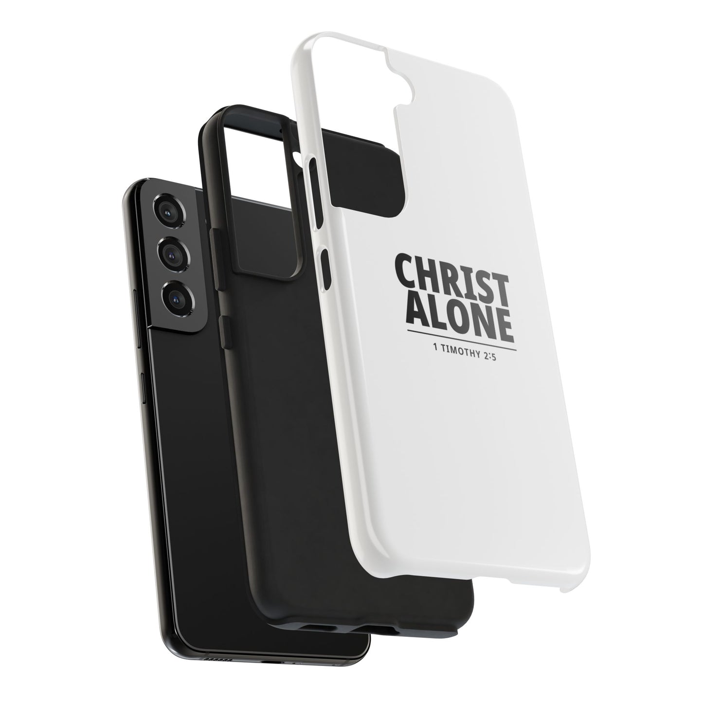 Tough Phone Case — “Christ Alone” Scripture iPhone Case (1 Timothy 2:5)