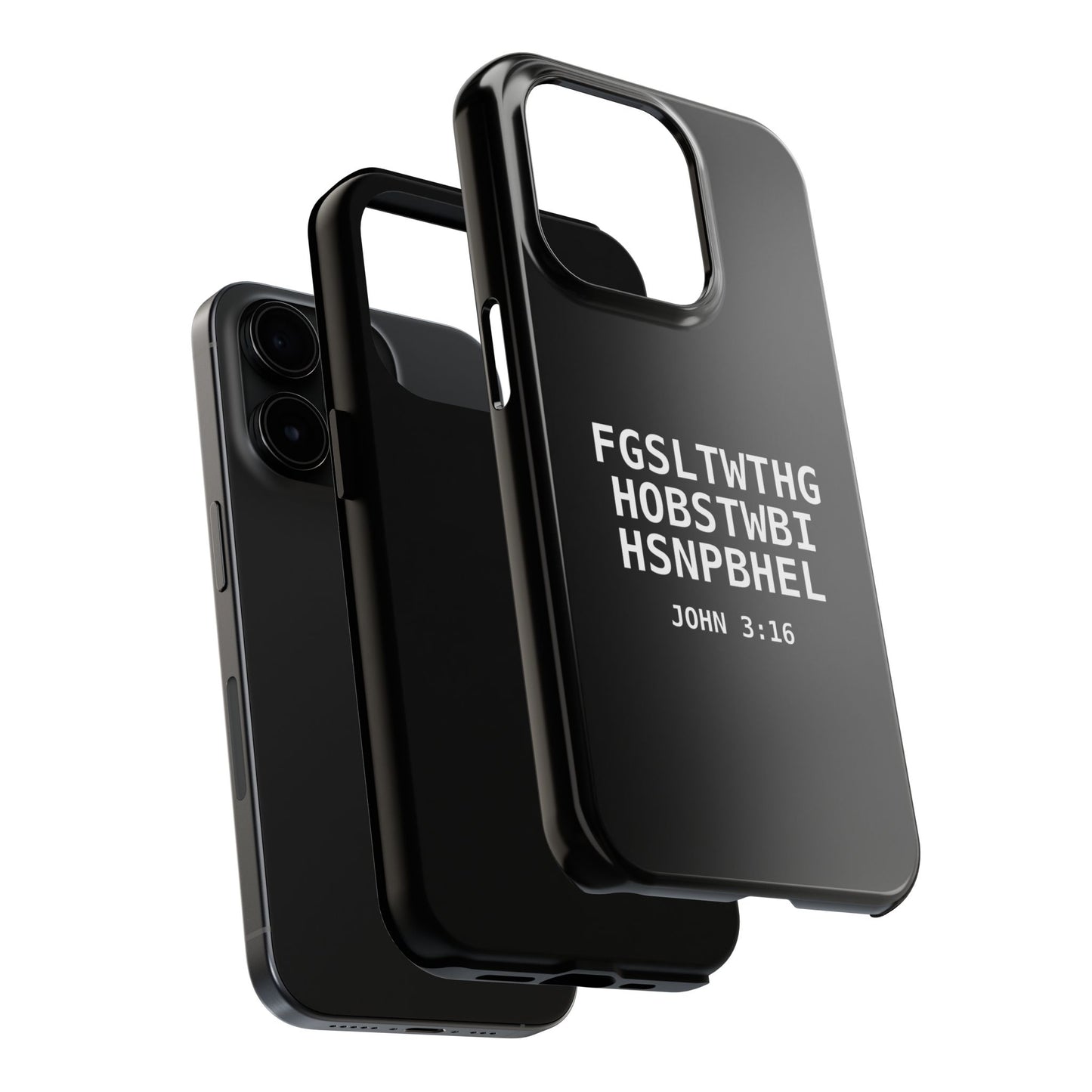 Tough Phone Case — John 3:16 (First letter of every word)