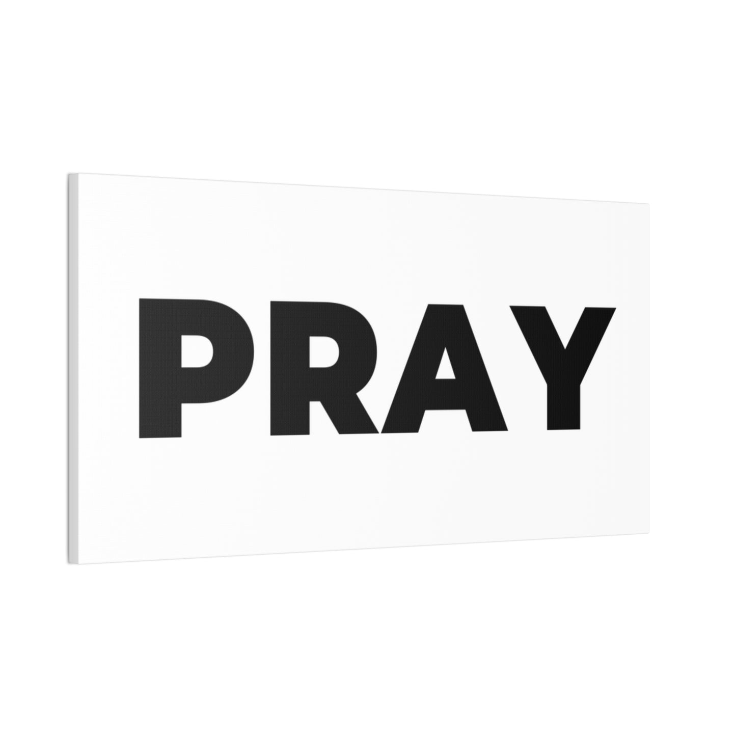 PRAY Minimalist Canvas Wall Art — Inspirational Religious Home Decor