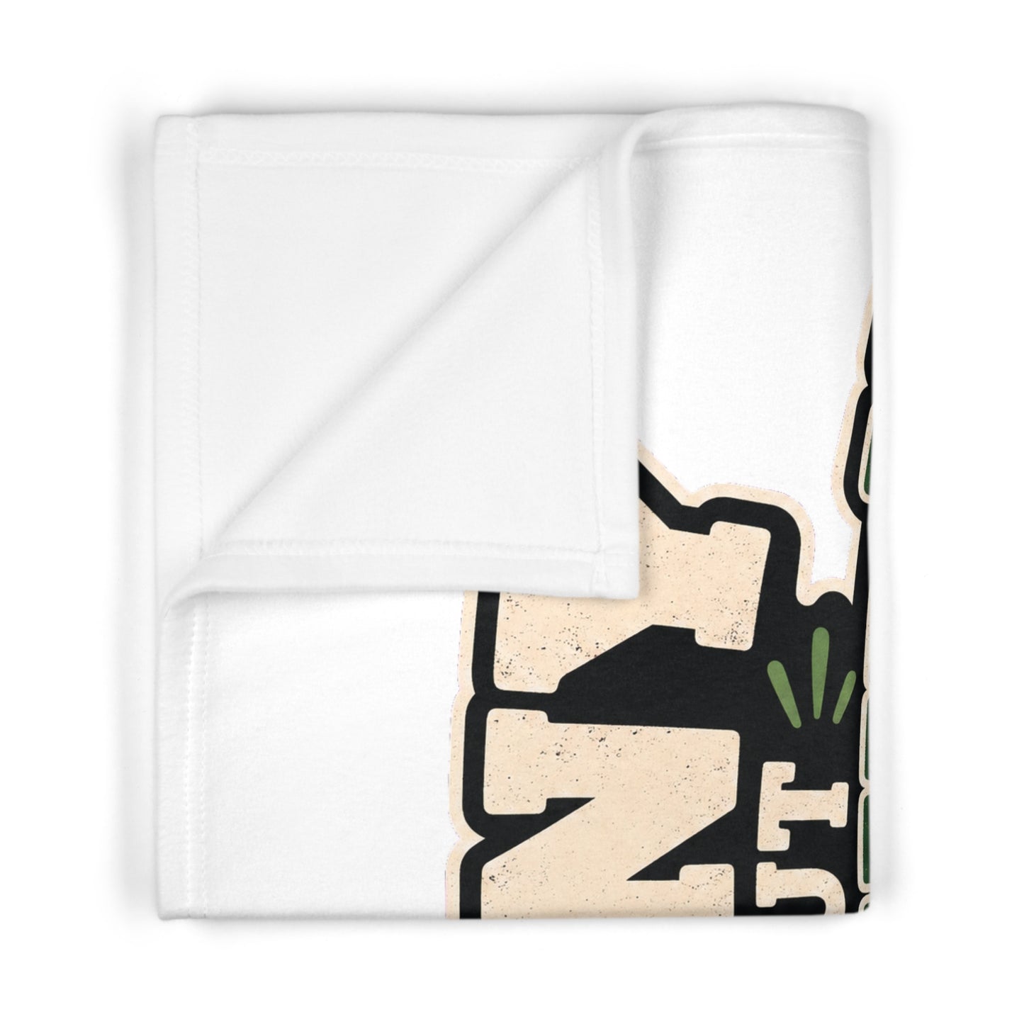 Baby Blanket — "Tiny But Mighty, Courage in Christ" Christian Baby Blanket