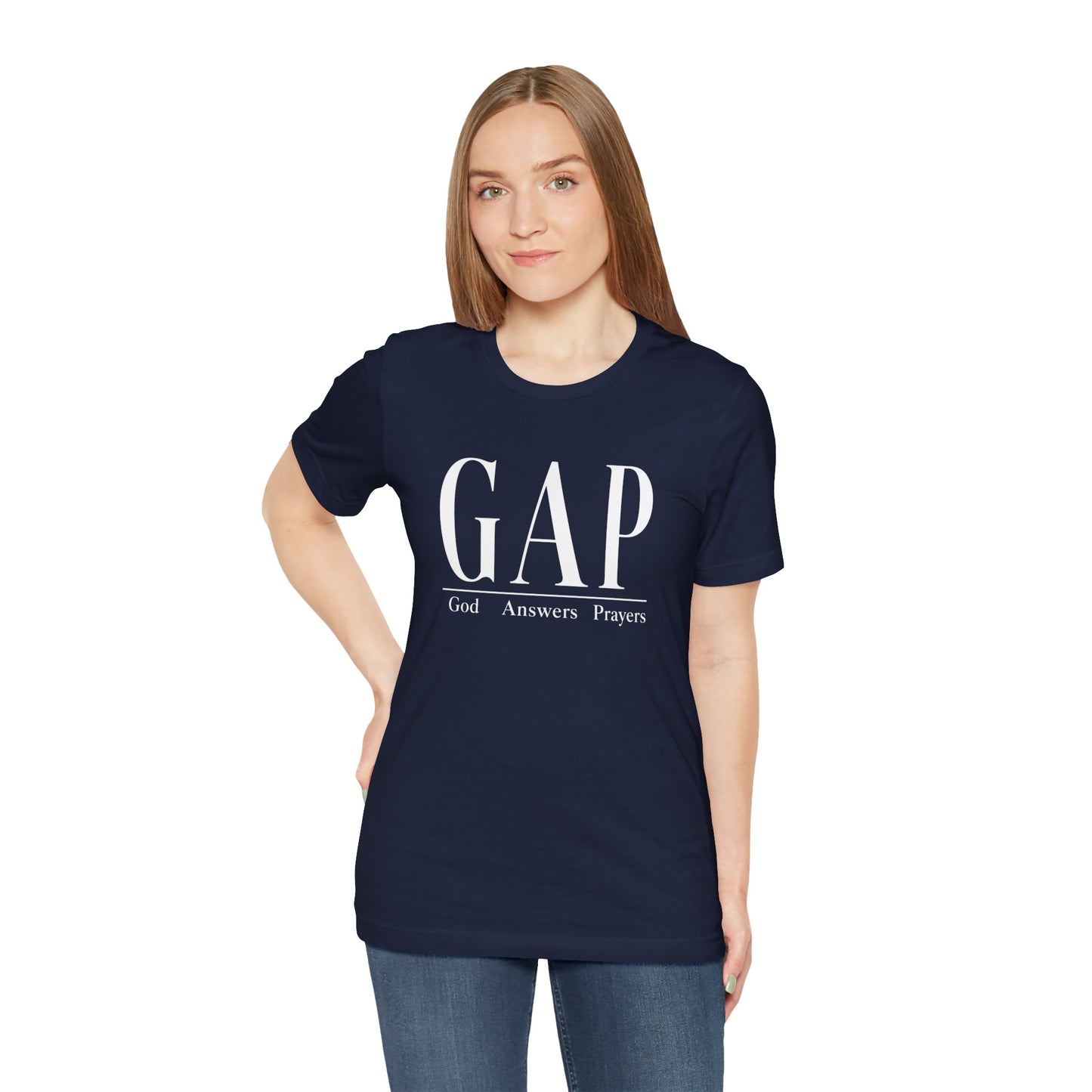 GAP "God Answers Prayers" Christian Short Sleeve Shirt