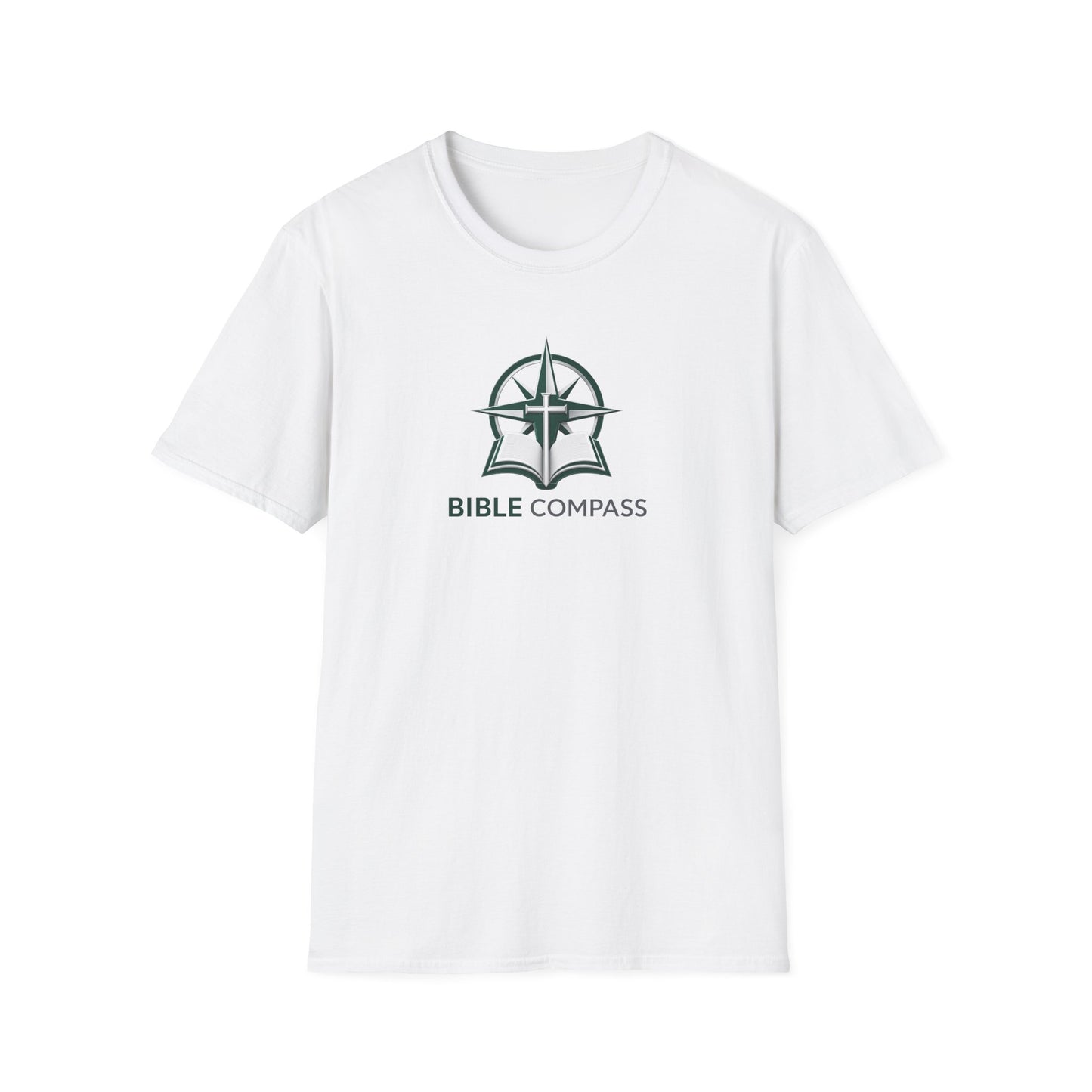 Bible Compass T‑Shirt – Faith‑Based Christian Logo Tee