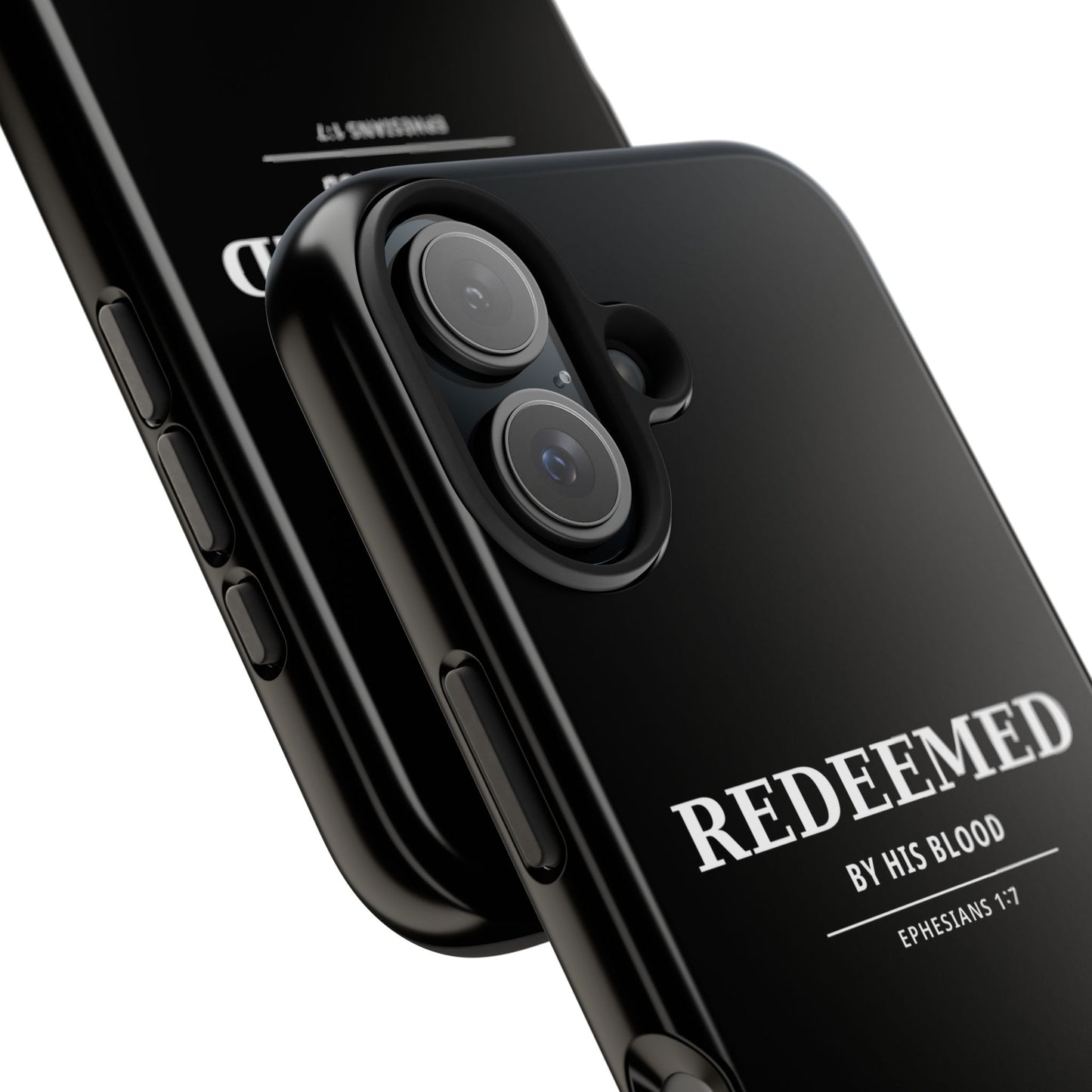 Redeemed Phone Case — "Redeemed by His Blood" Christian iPhone Case, Ephesians 1:7 Religious Tough Phone Cover