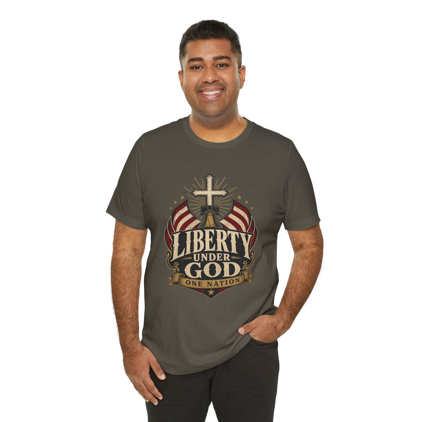 Liberty Under God T-Shirt — Patriotic Christian Tee
