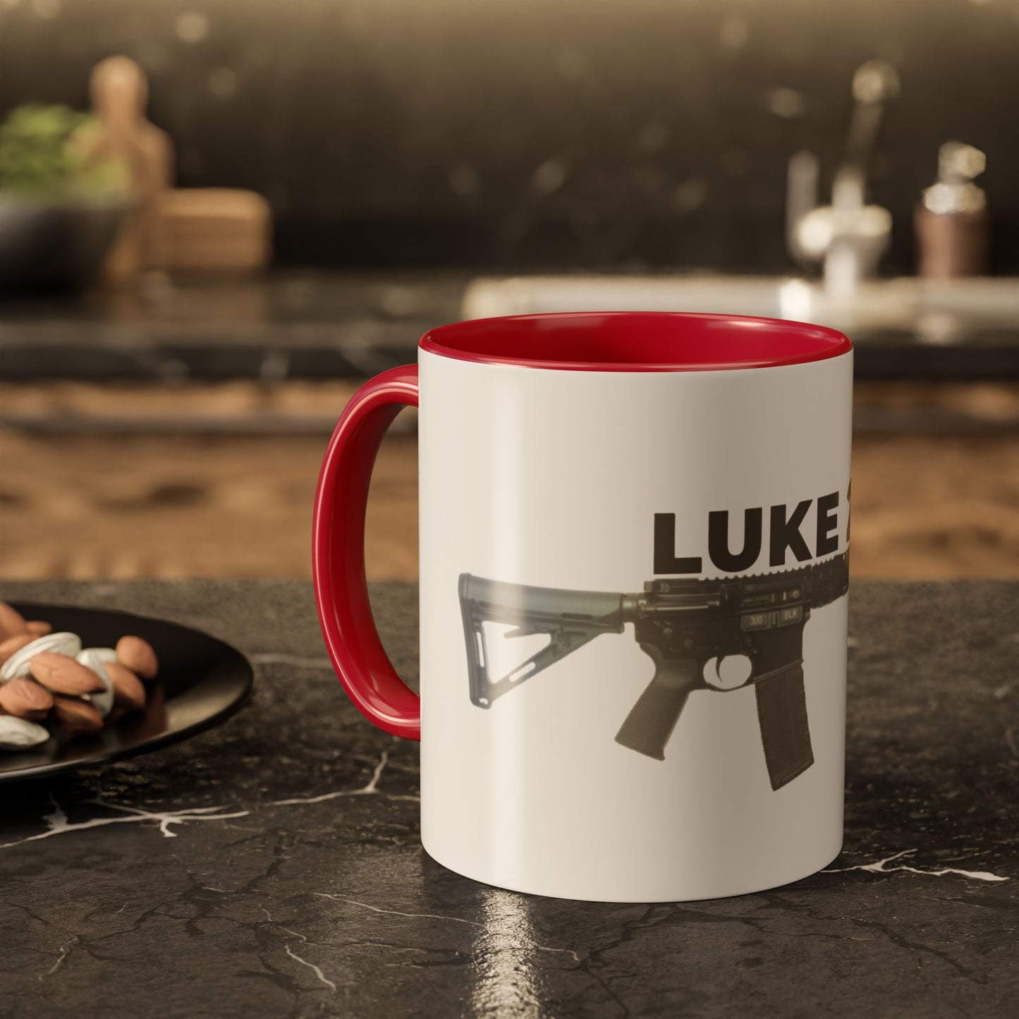 Luke 22:36 Rifle Mug – Christian Scripture Coffee Cup (11oz/15oz)