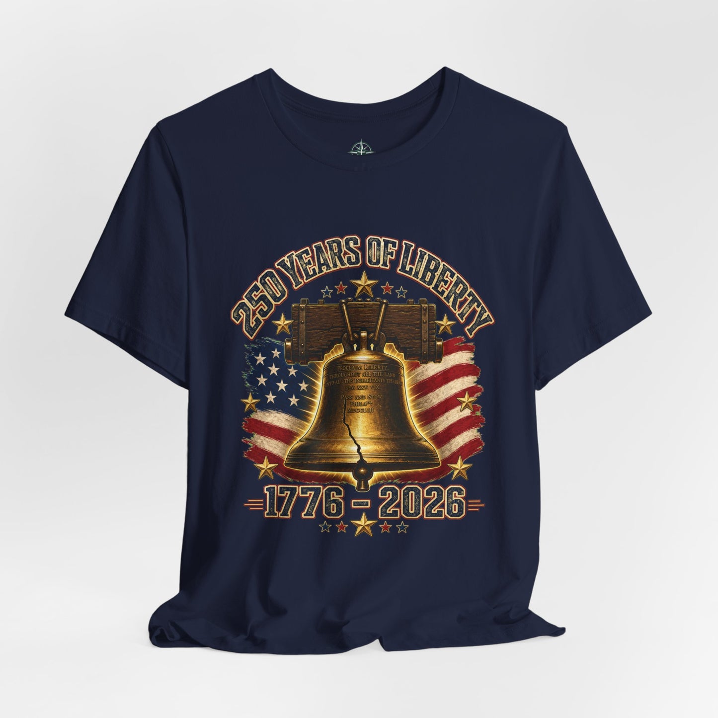Liberty Bell 250 Years Tee – 1776–2026 Patriotic American Flag T-Shirt