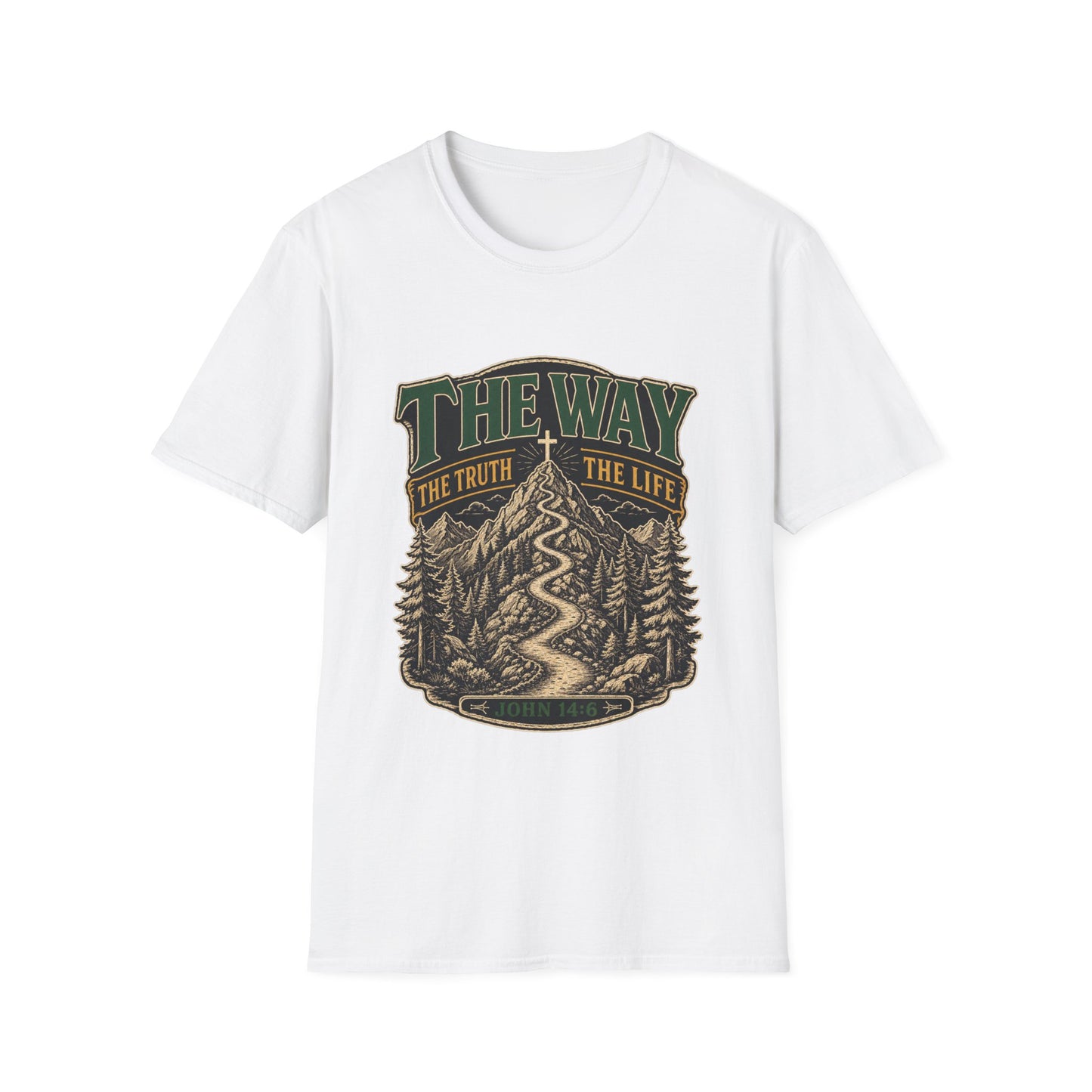 The Way The Truth The Life T-Shirt - John 14:6 | Bible Compass