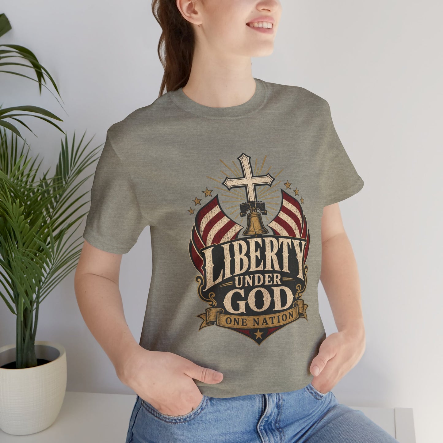 Liberty Under God T-Shirt — Patriotic Christian Tee