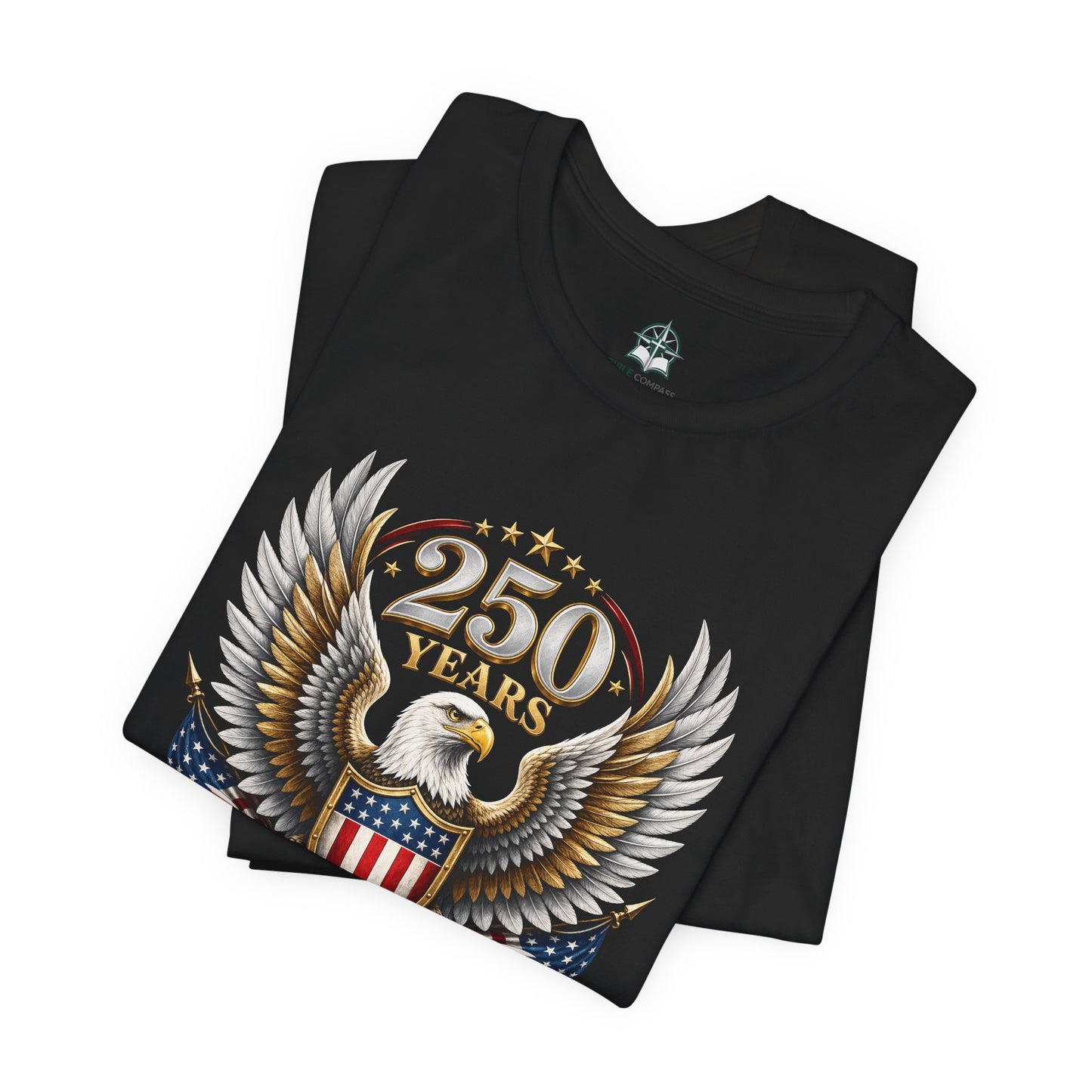 250 Years American Bald Eagle Shield T-Shirt