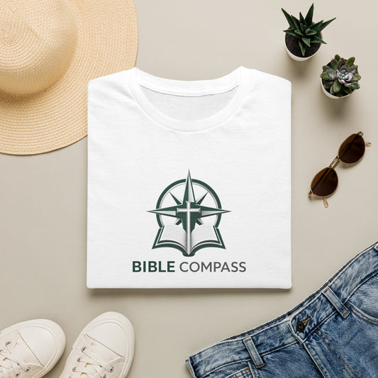 Bible Compass T‑Shirt – Faith‑Based Christian Logo Tee