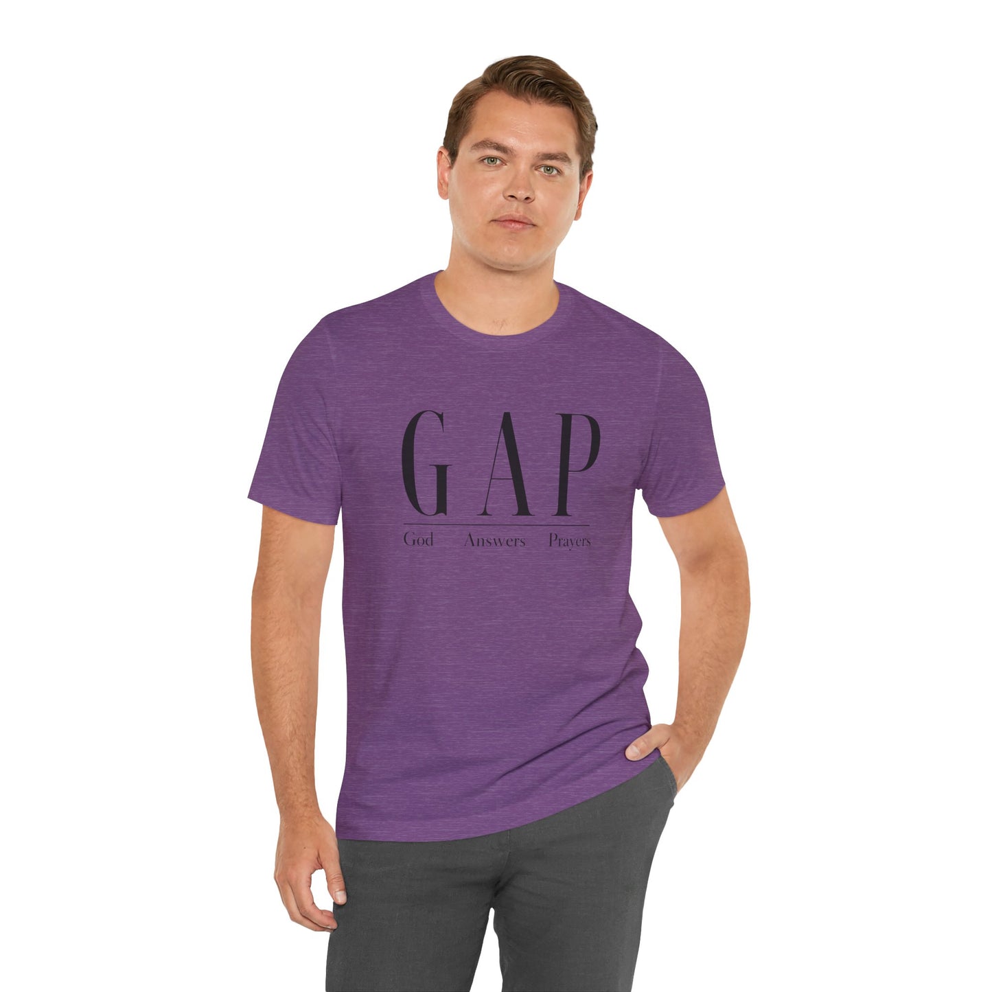 GAP "God Answers Prayers" Christian Short Sleeve Shirt