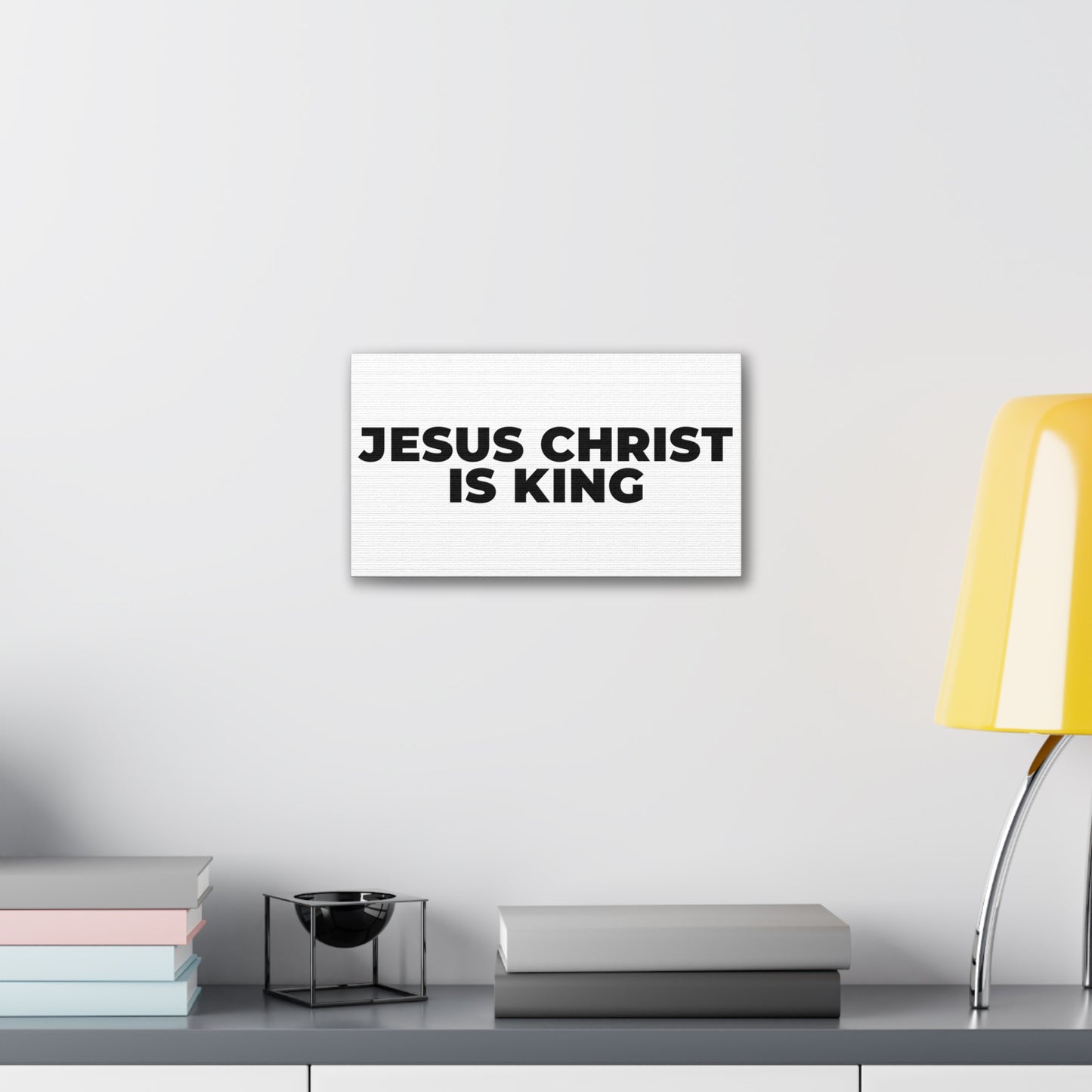 Jesus Christ Is King Canvas Wall Art
