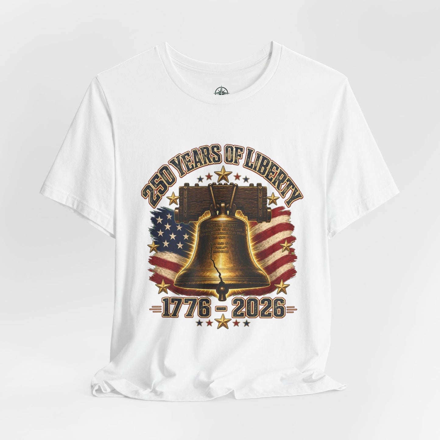 Liberty Bell 250 Years Tee – 1776–2026 Patriotic American Flag T-Shirt