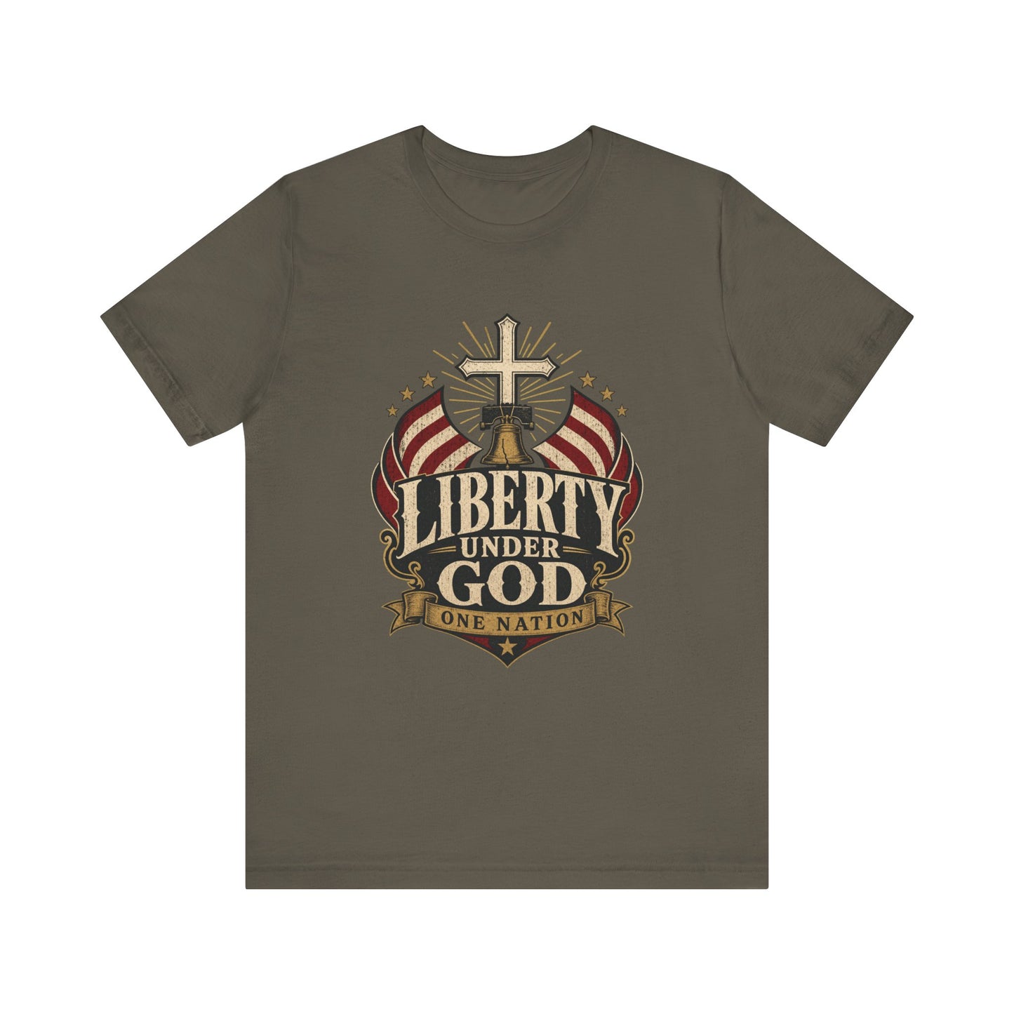 Liberty Under God T-Shirt — Patriotic Christian Tee