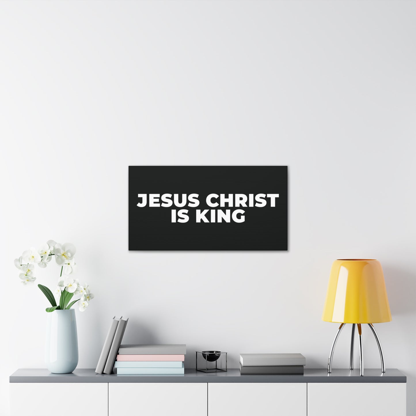 Jesus Christ Is King Canvas Wall Art — Stretched 0.75"