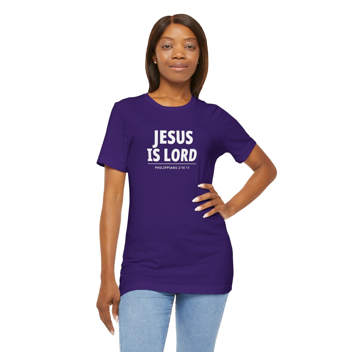 "Jesus Is Lord" -Philippians 2:10-11 | Christian T-Shirt