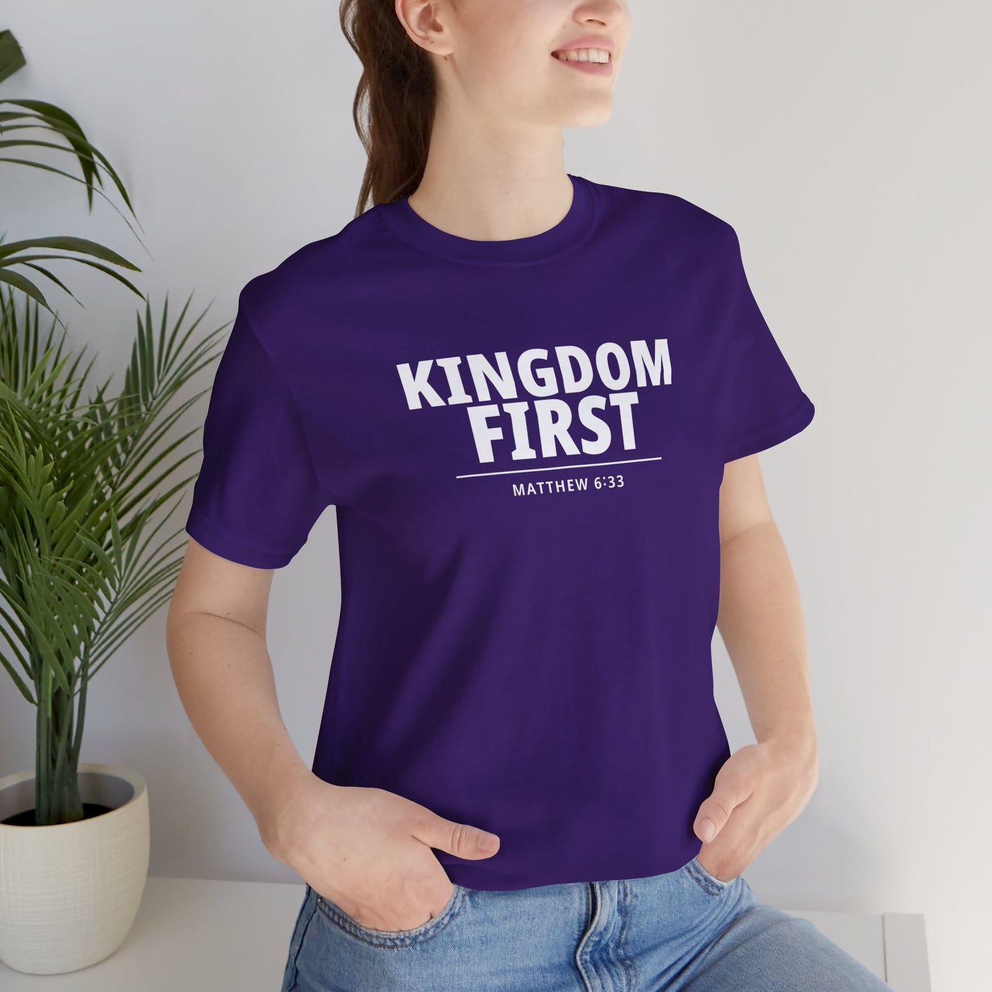 Kingdom First T‑Shirt — Matthew 6:33 Inspirational Christian Tee