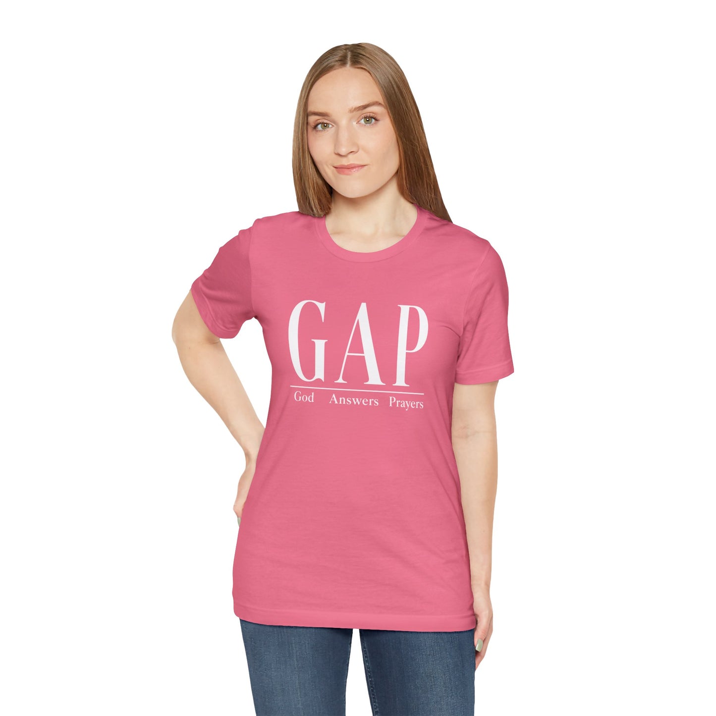 GAP "God Answers Prayers" Christian Short Sleeve Shirt