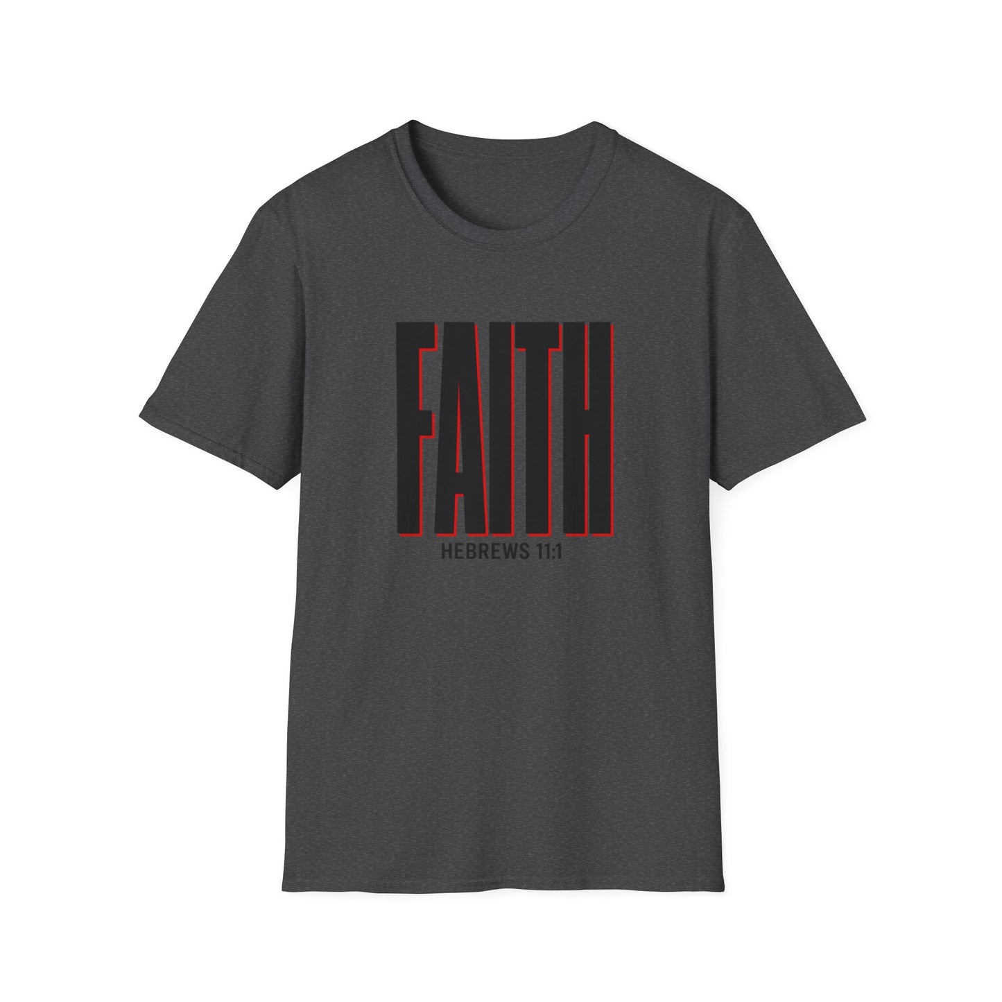 FAITH Bold Typography T-Shirt - Hebrews 11:1 | Bible Compass
