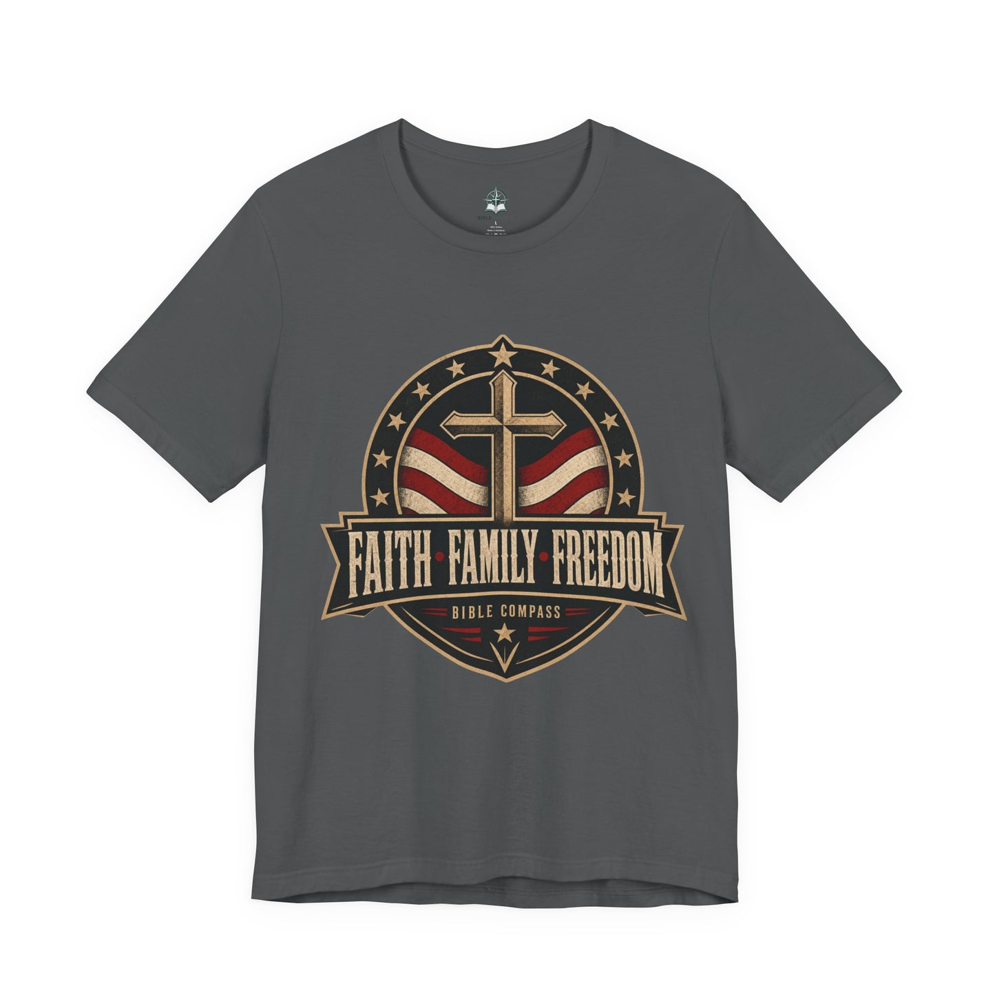 Faith Family Freedom - Patriotic Christian T-Shirt
