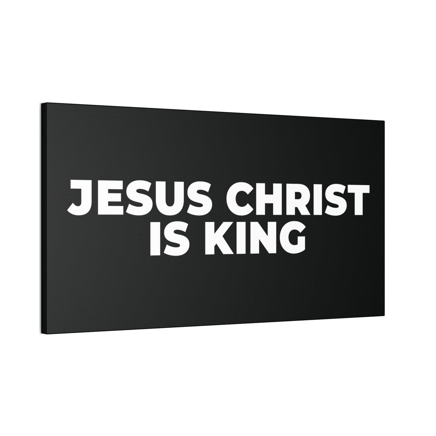 Jesus Christ Is King Canvas Wall Art — Stretched 0.75"