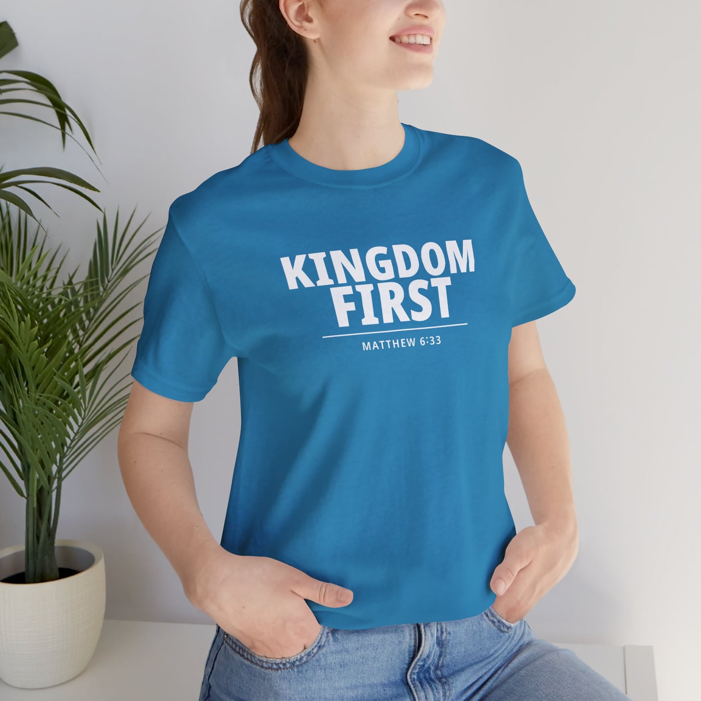 Kingdom First T‑Shirt — Matthew 6:33 Inspirational Christian Tee