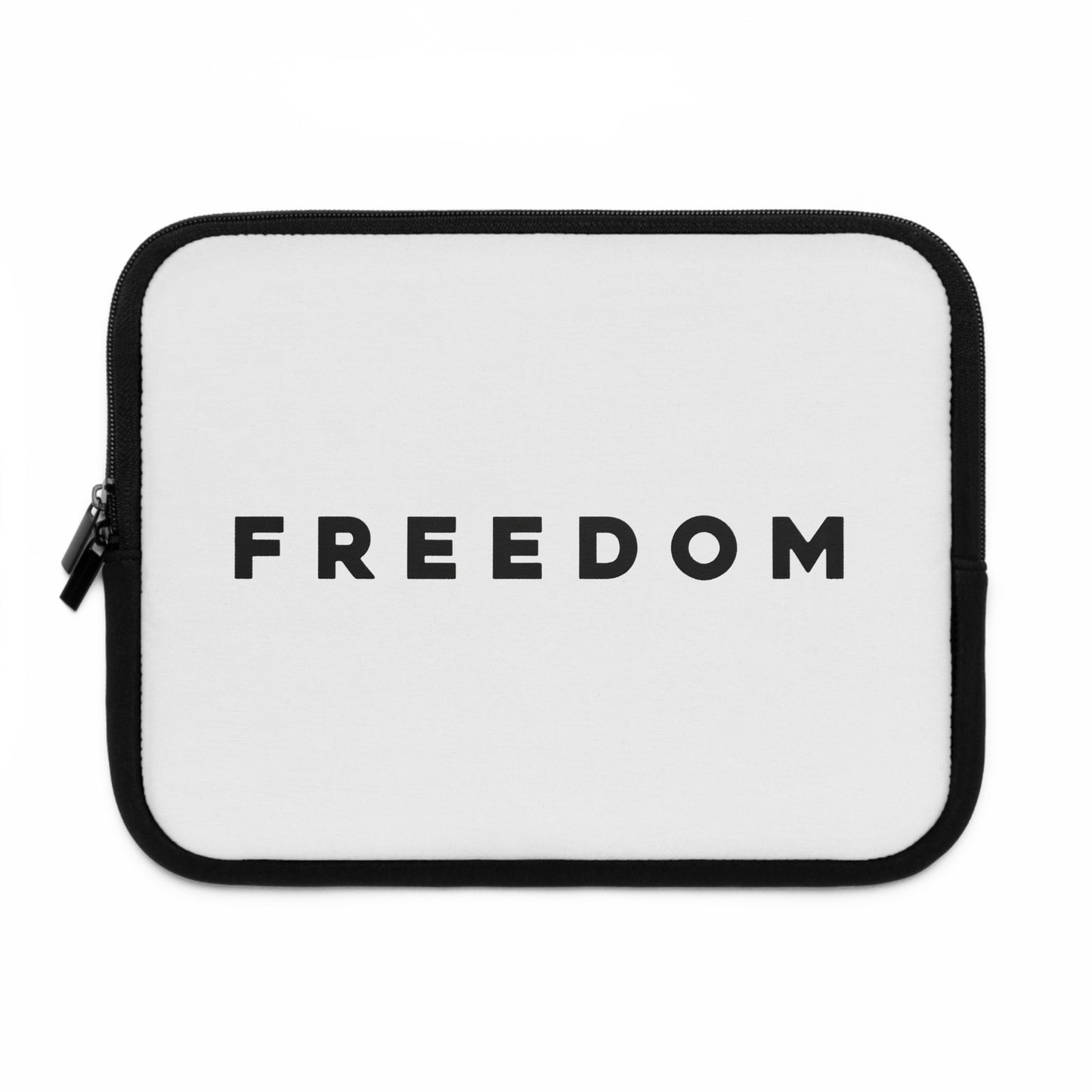 Freedom Laptop Sleeve — Minimalist Protective Case with Bold "FREEDOM" Typography