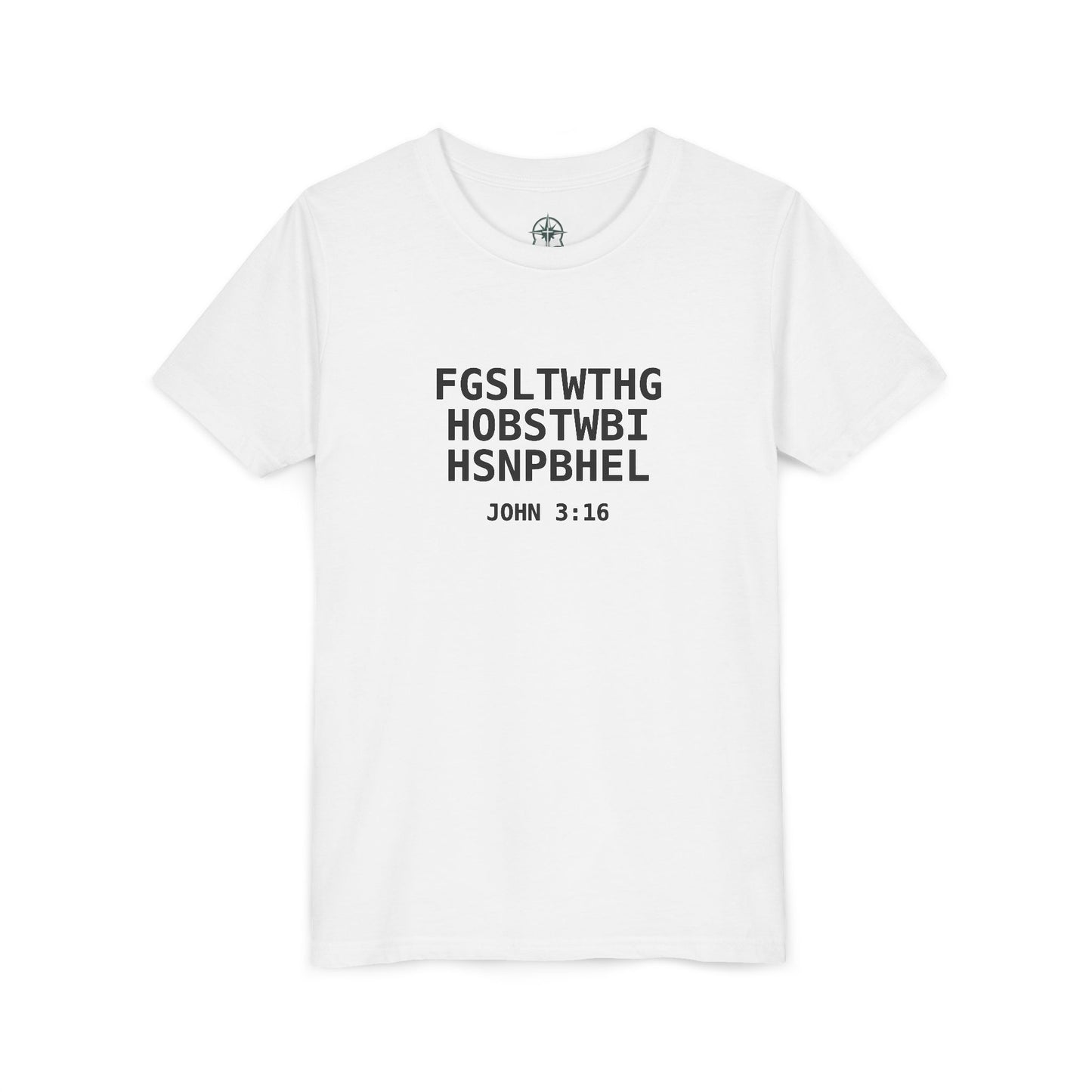 Youth Tee — "John 3:16" Christian T-Shirt