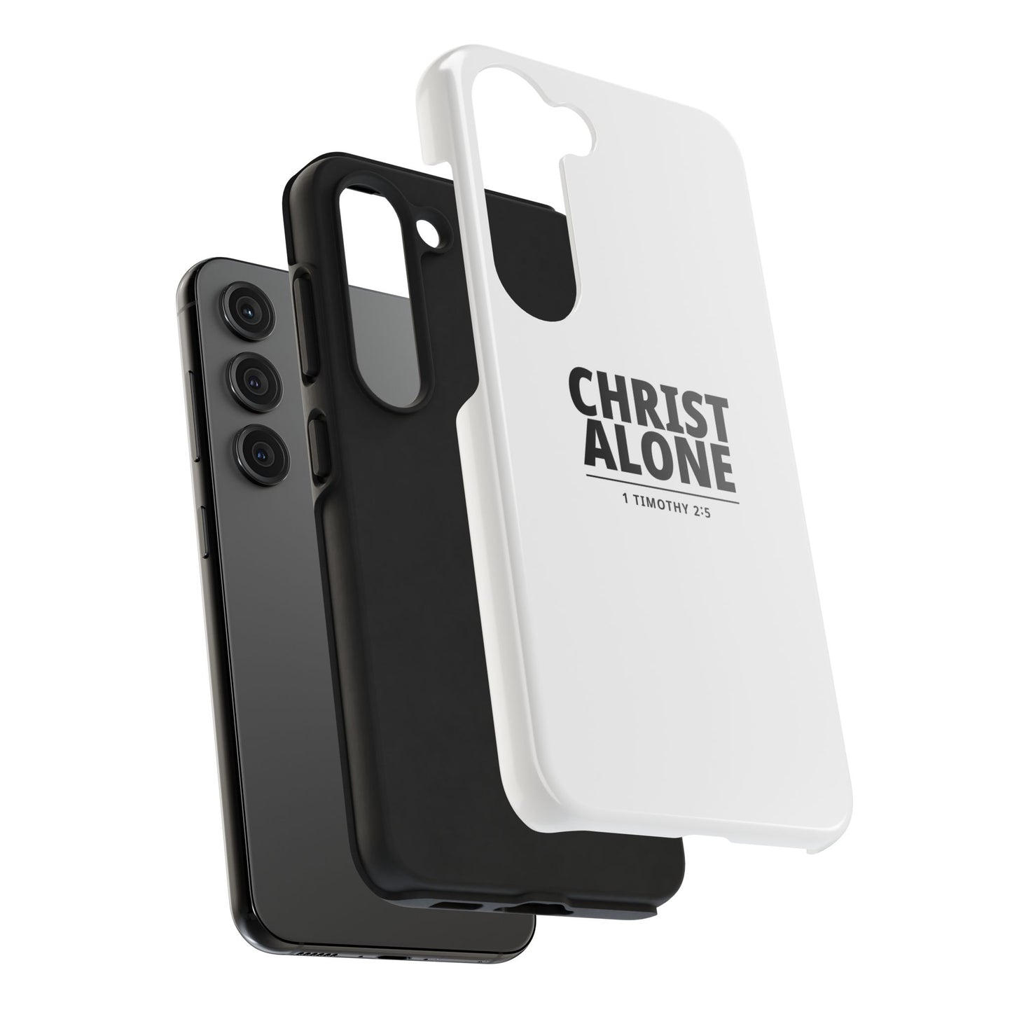 Tough Phone Case — “Christ Alone” Scripture iPhone Case (1 Timothy 2:5)