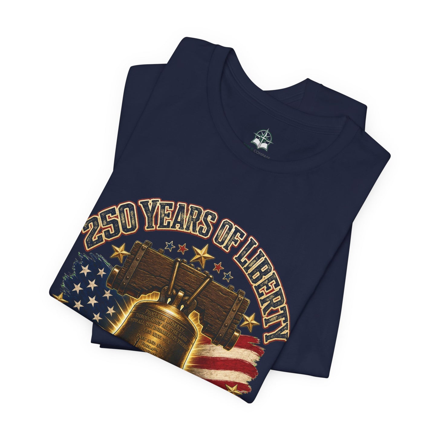 Liberty Bell 250 Years Tee – 1776–2026 Patriotic American Flag T-Shirt