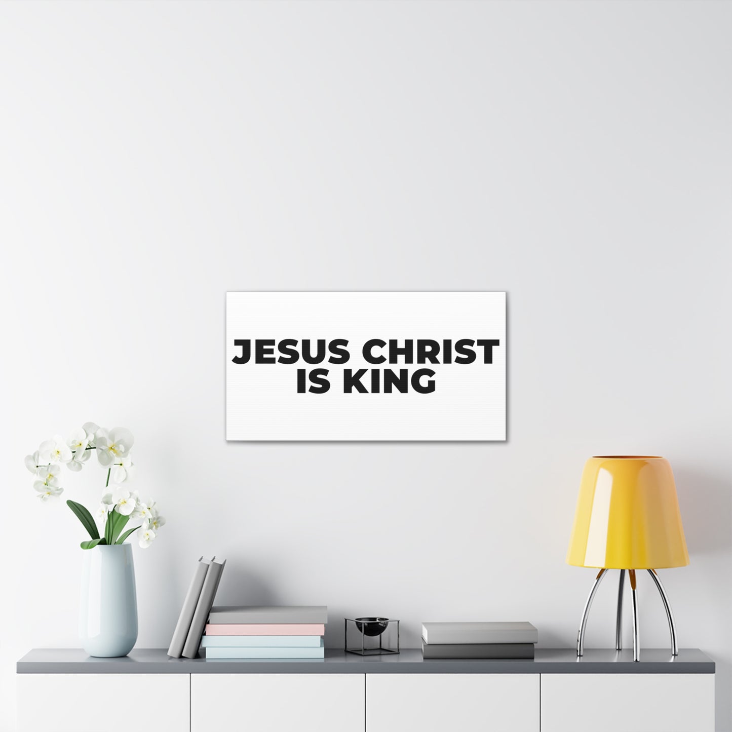 Jesus Christ Is King Canvas Wall Art