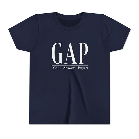 Youth Tee - GAP (God Answers Prayers) Christian T-Shirts - Bible Compass