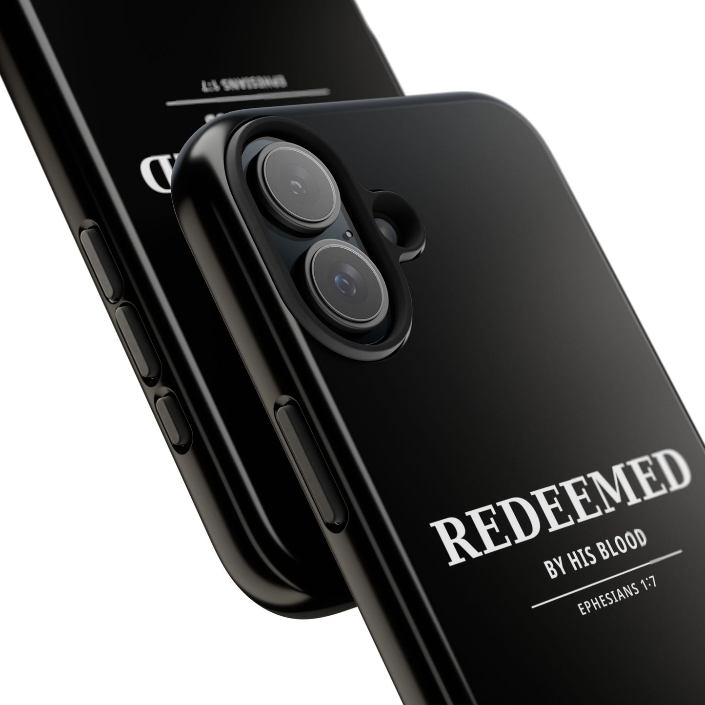 Redeemed Phone Case — "Redeemed by His Blood" Christian iPhone Case, Ephesians 1:7 Religious Tough Phone Cover