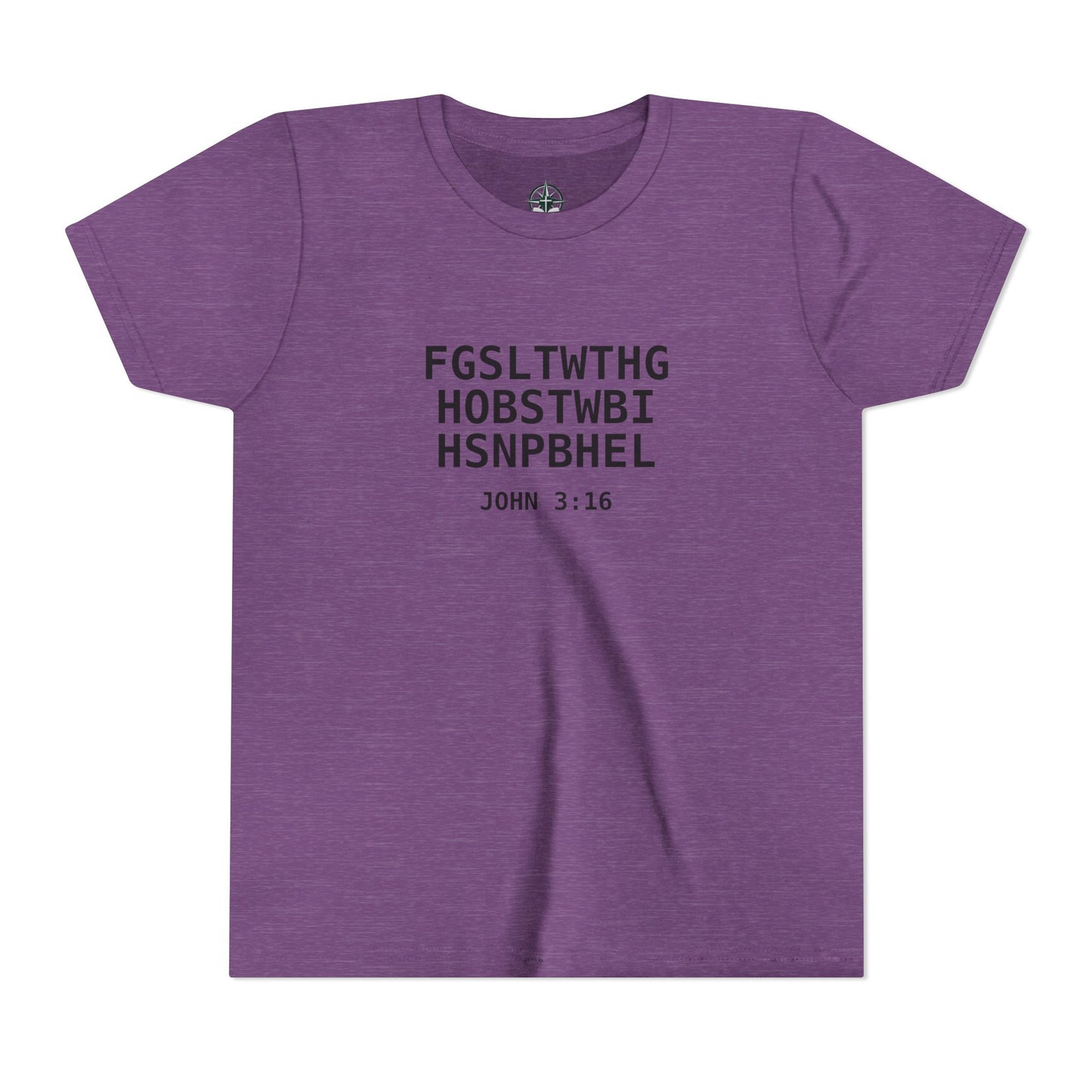 Youth Tee — "John 3:16" Christian T-Shirt