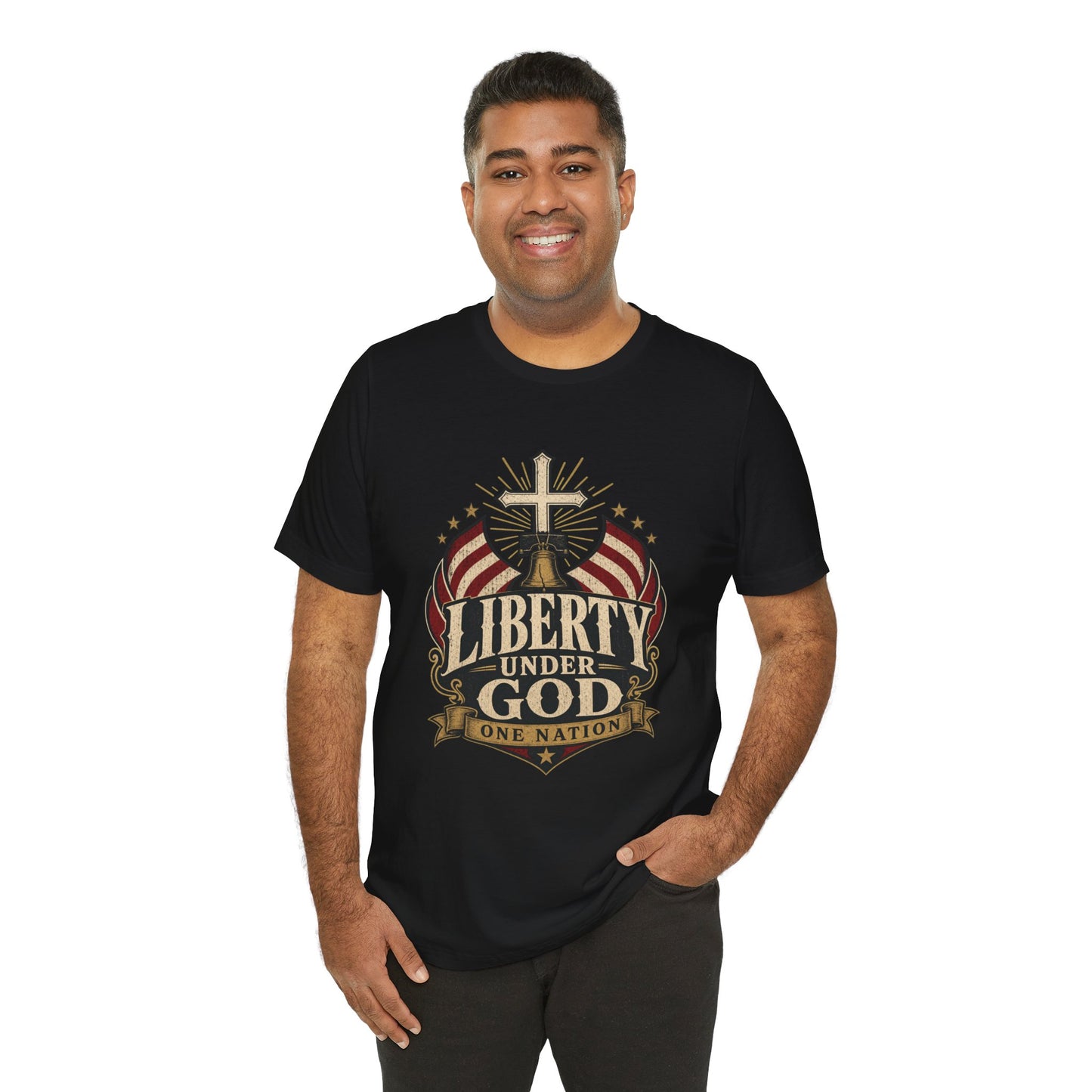 Liberty Under God T-Shirt — Patriotic Christian Tee