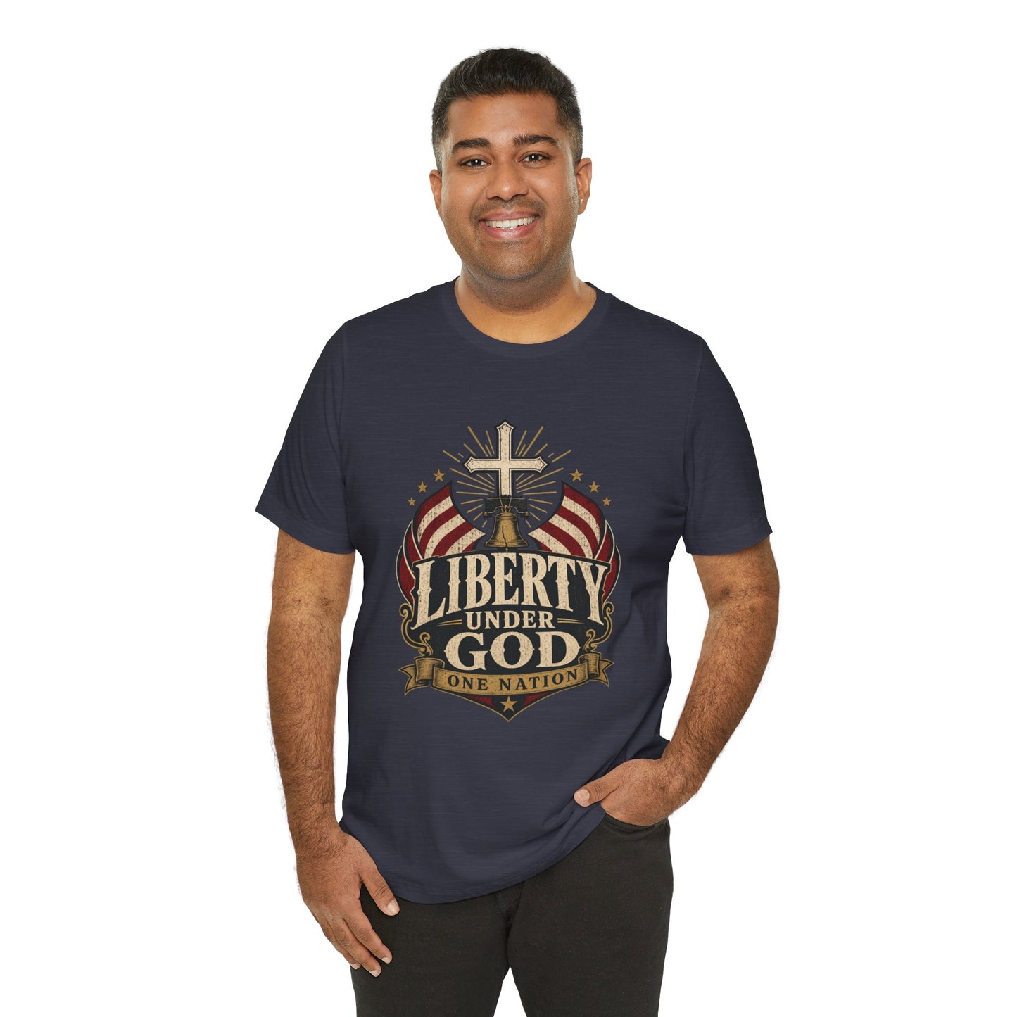 Liberty Under God T-Shirt — Patriotic Christian Tee
