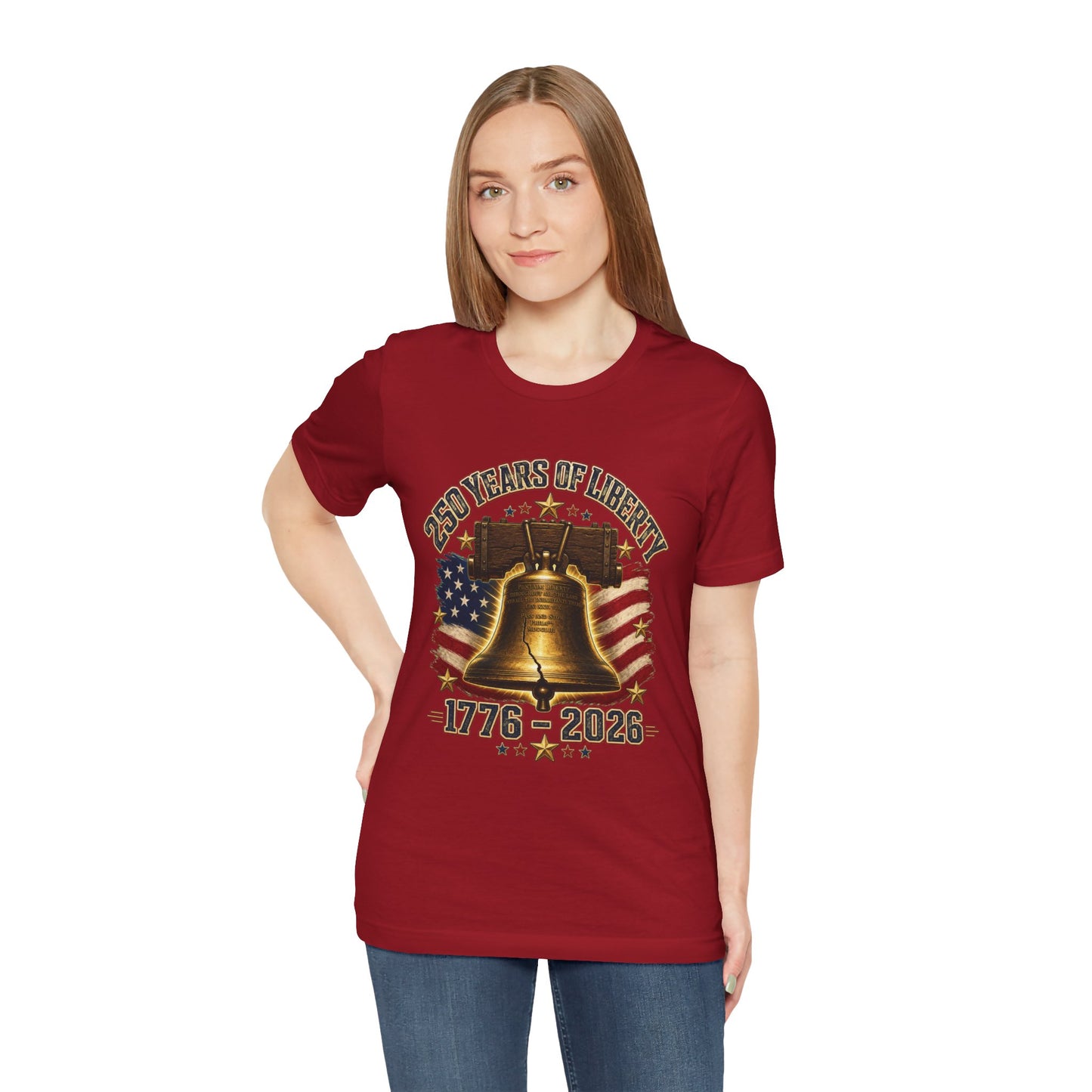 Liberty Bell 250 Years Tee – 1776–2026 Patriotic American Flag T-Shirt
