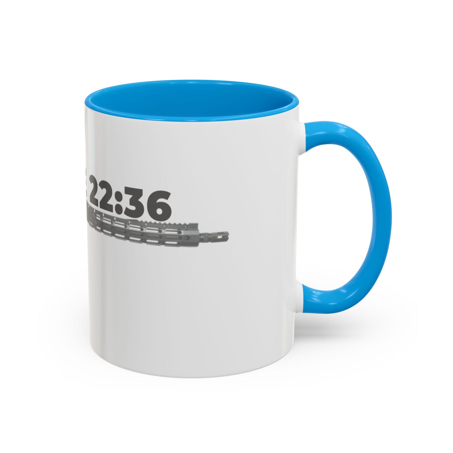Luke 22:36 Rifle Mug – Christian Scripture Coffee Cup (11oz/15oz)