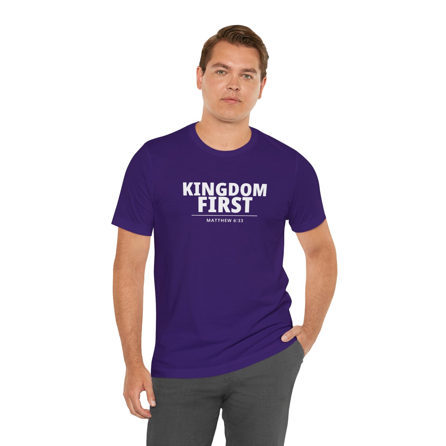 Kingdom First T‑Shirt — Matthew 6:33 Inspirational Christian Tee