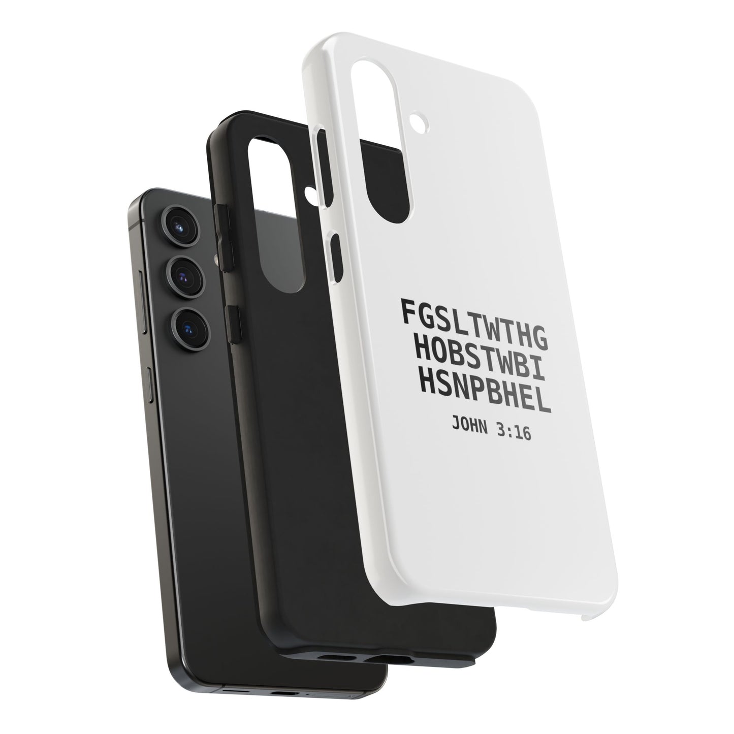 Tough Phone Case — John 3:16 (First letter of every word)