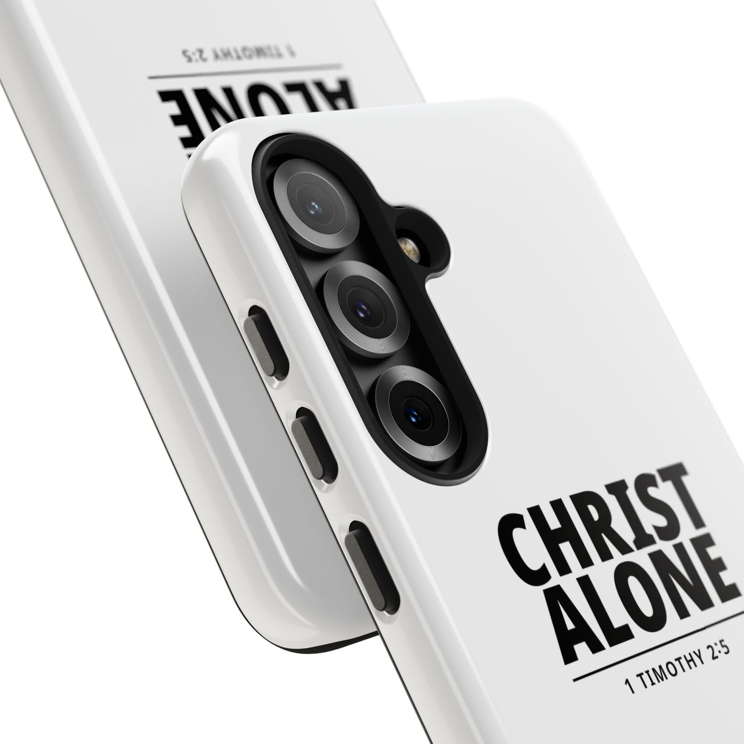 Tough Phone Case — “Christ Alone” Scripture iPhone Case (1 Timothy 2:5)
