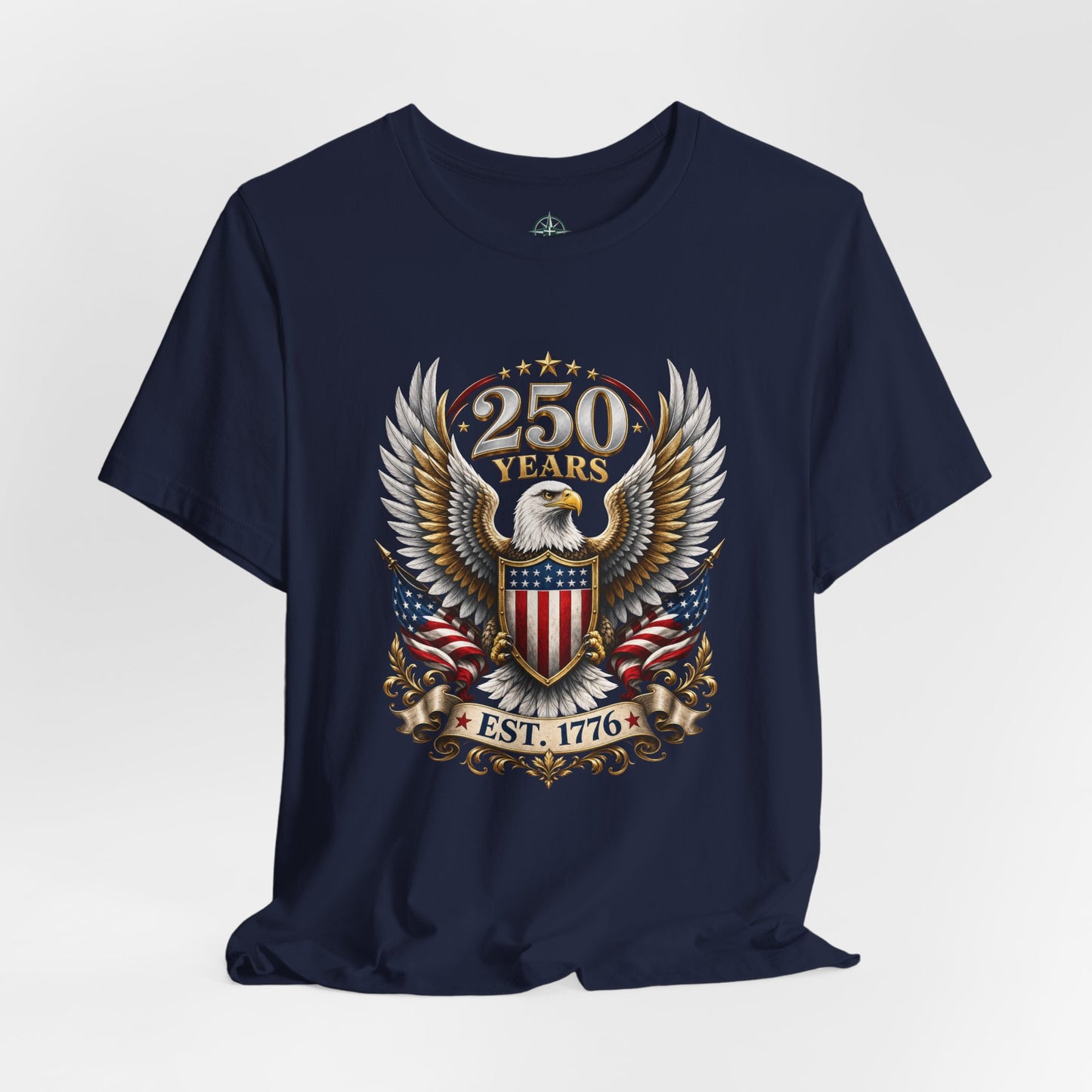 250 Years American Bald Eagle Shield T-Shirt