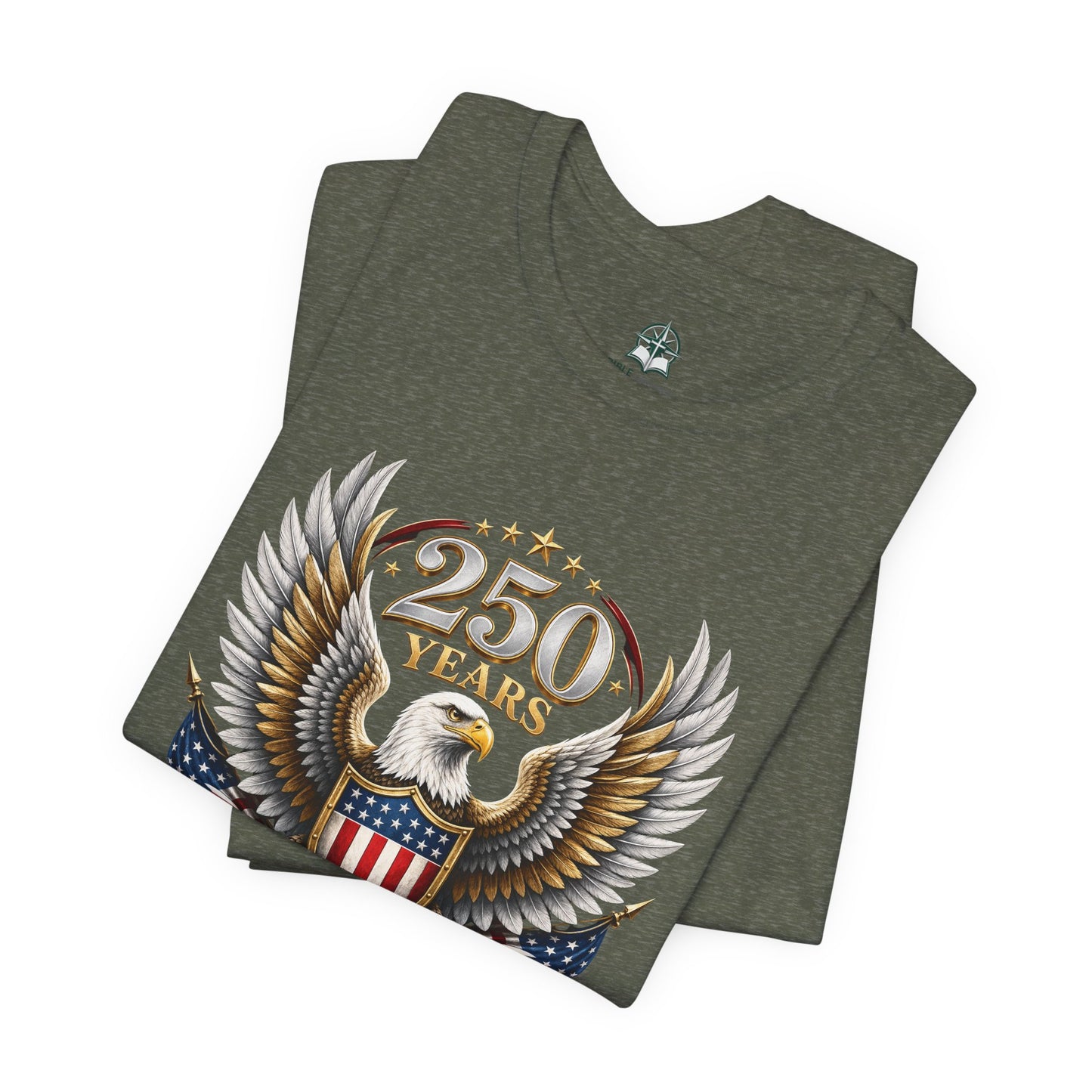 250 Years American Bald Eagle Shield T-Shirt