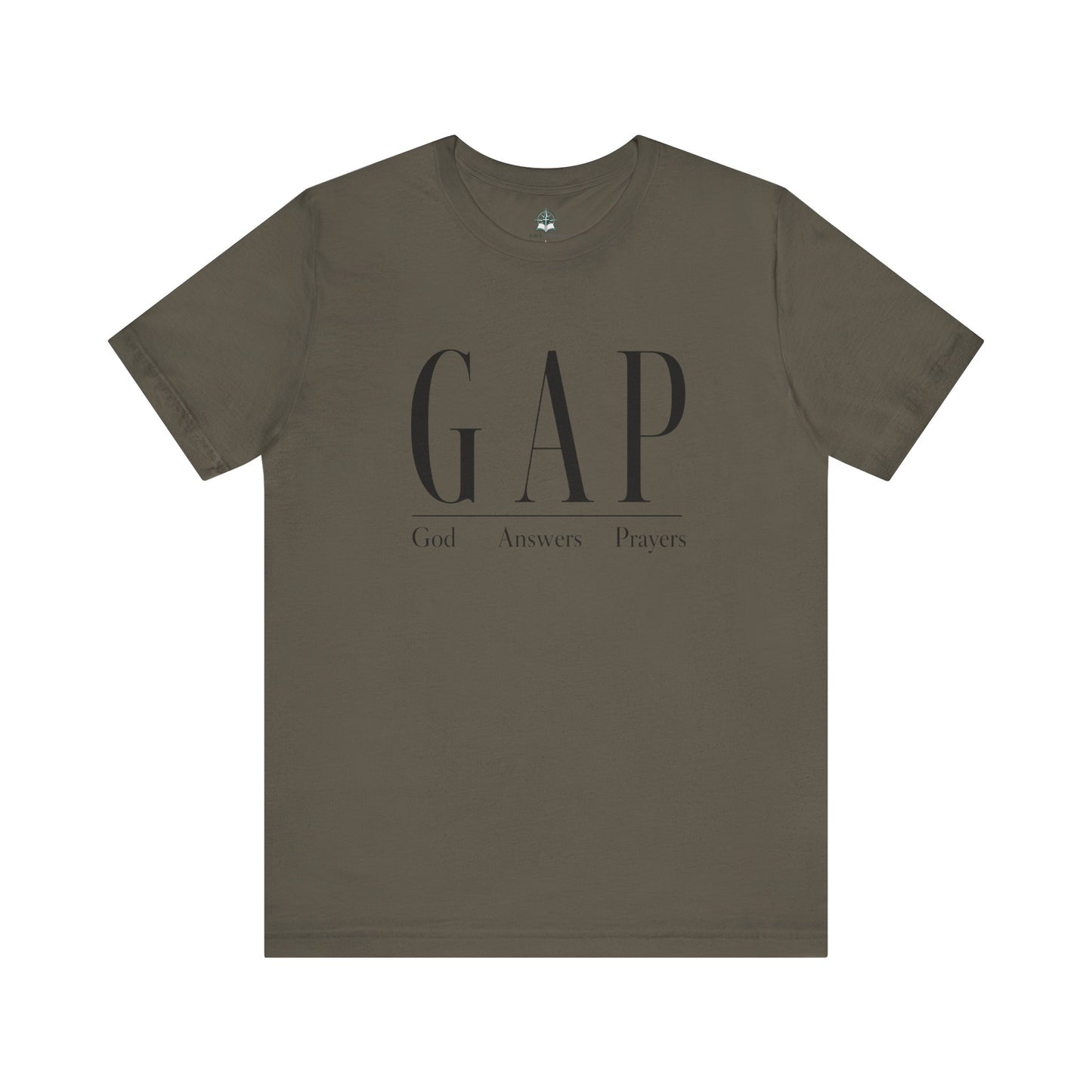 GAP "God Answers Prayers" Christian Short Sleeve Shirt