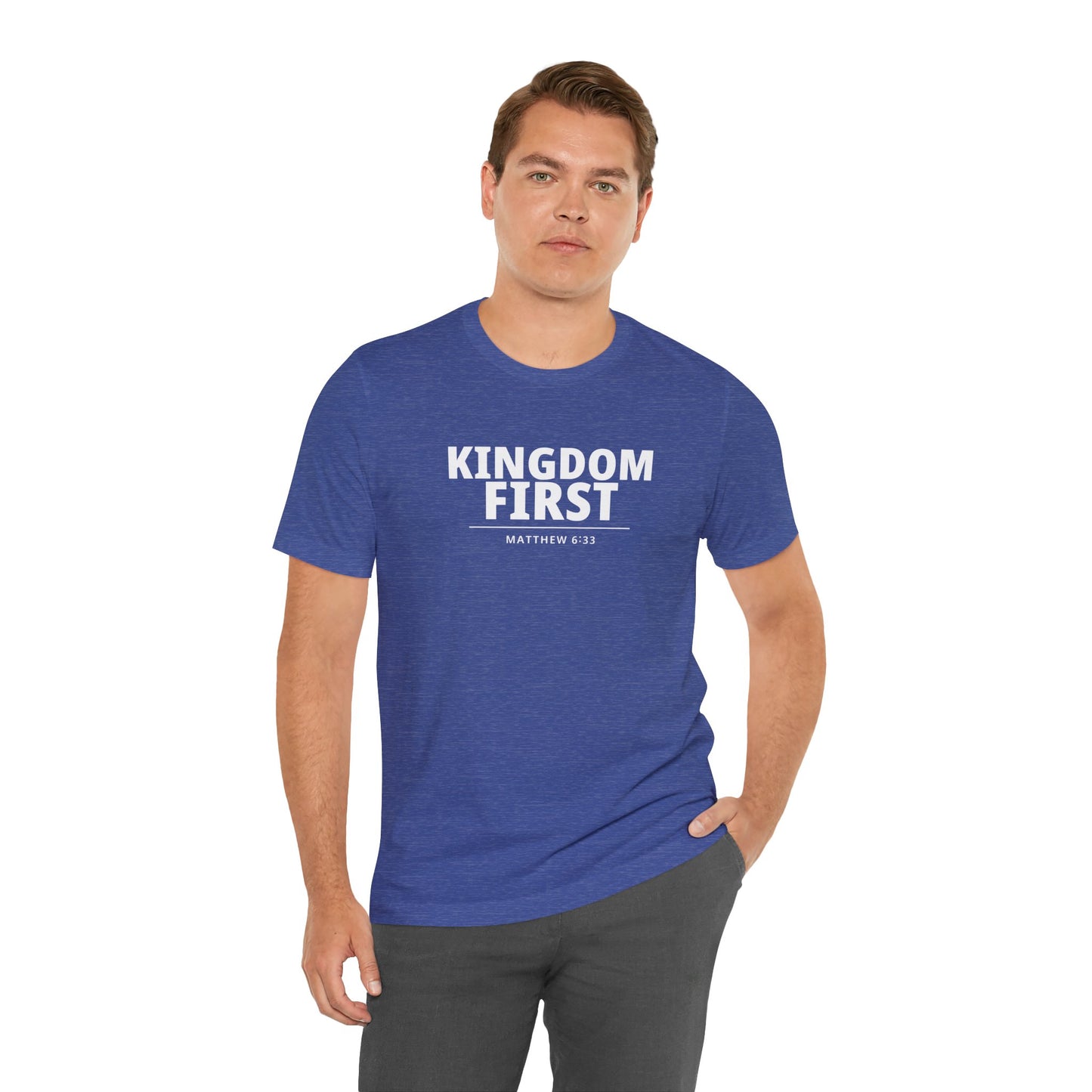Kingdom First T‑Shirt — Matthew 6:33 Inspirational Christian Tee