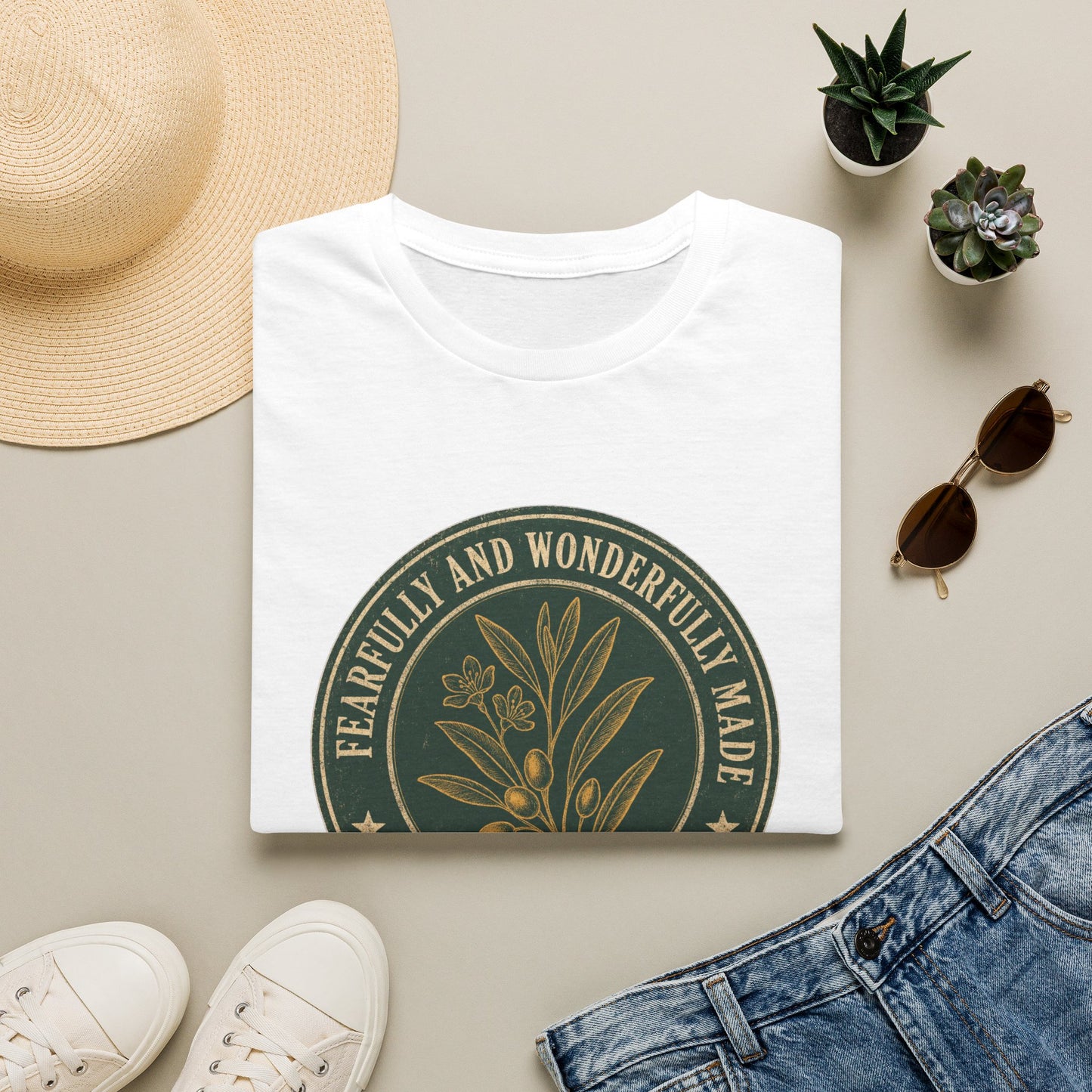Fearfully & Wonderfully Made T-Shirt - Psalm 139:14 | Bible Compass